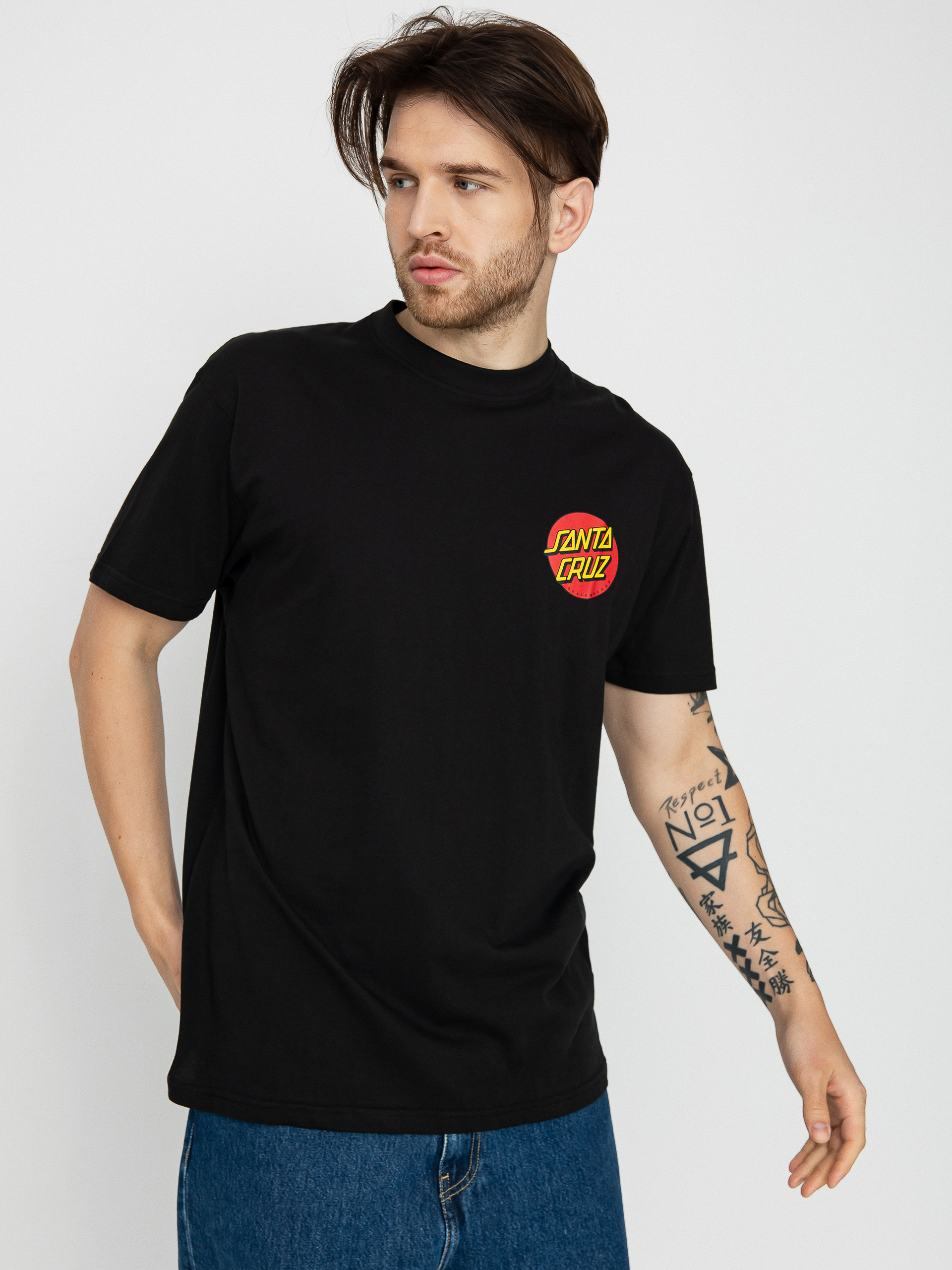 T-shirt Santa Cruz Classic Dot Chest (black)