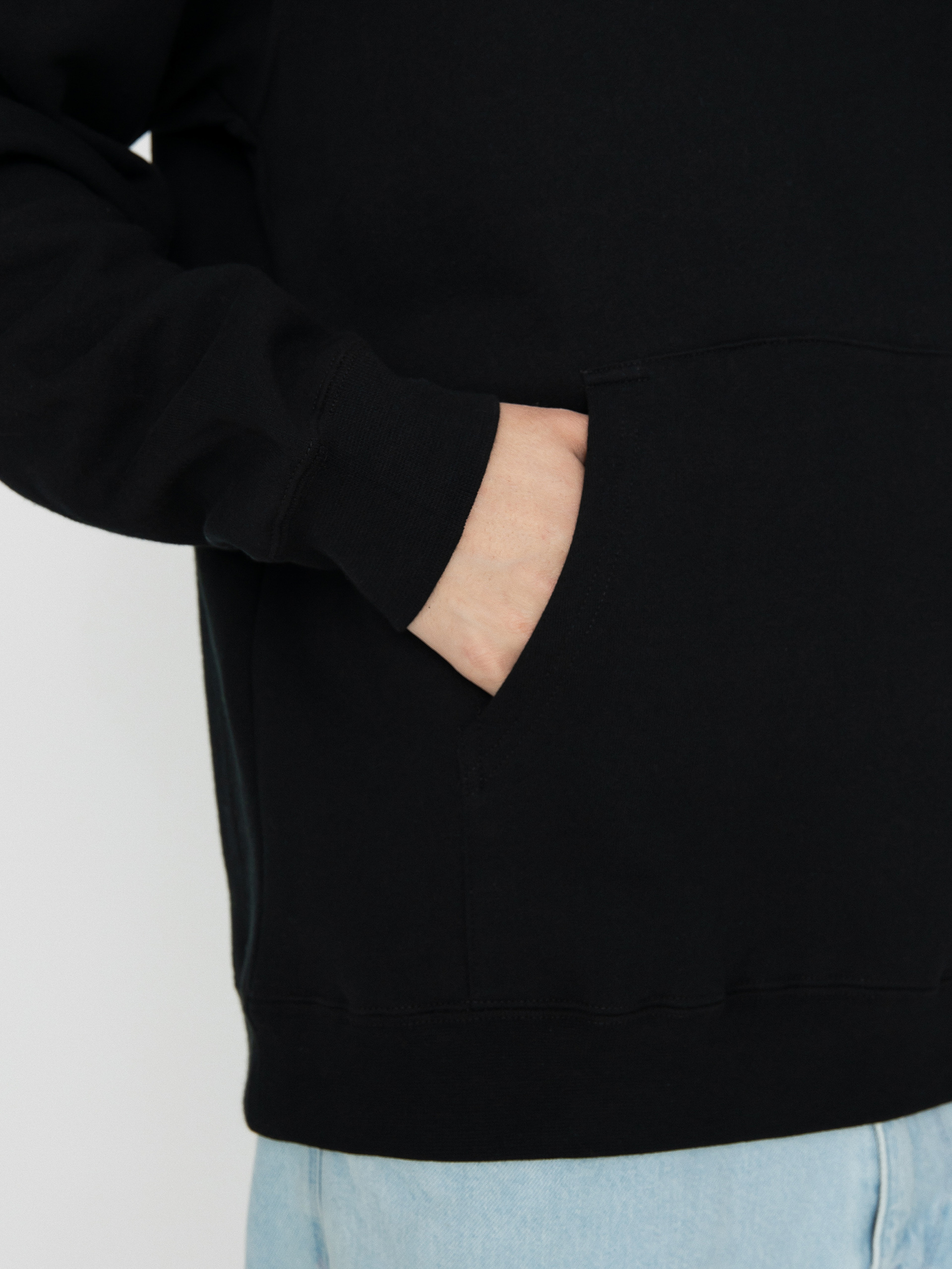 Bluza z kapturem Real Lower HD (black w/grey print)