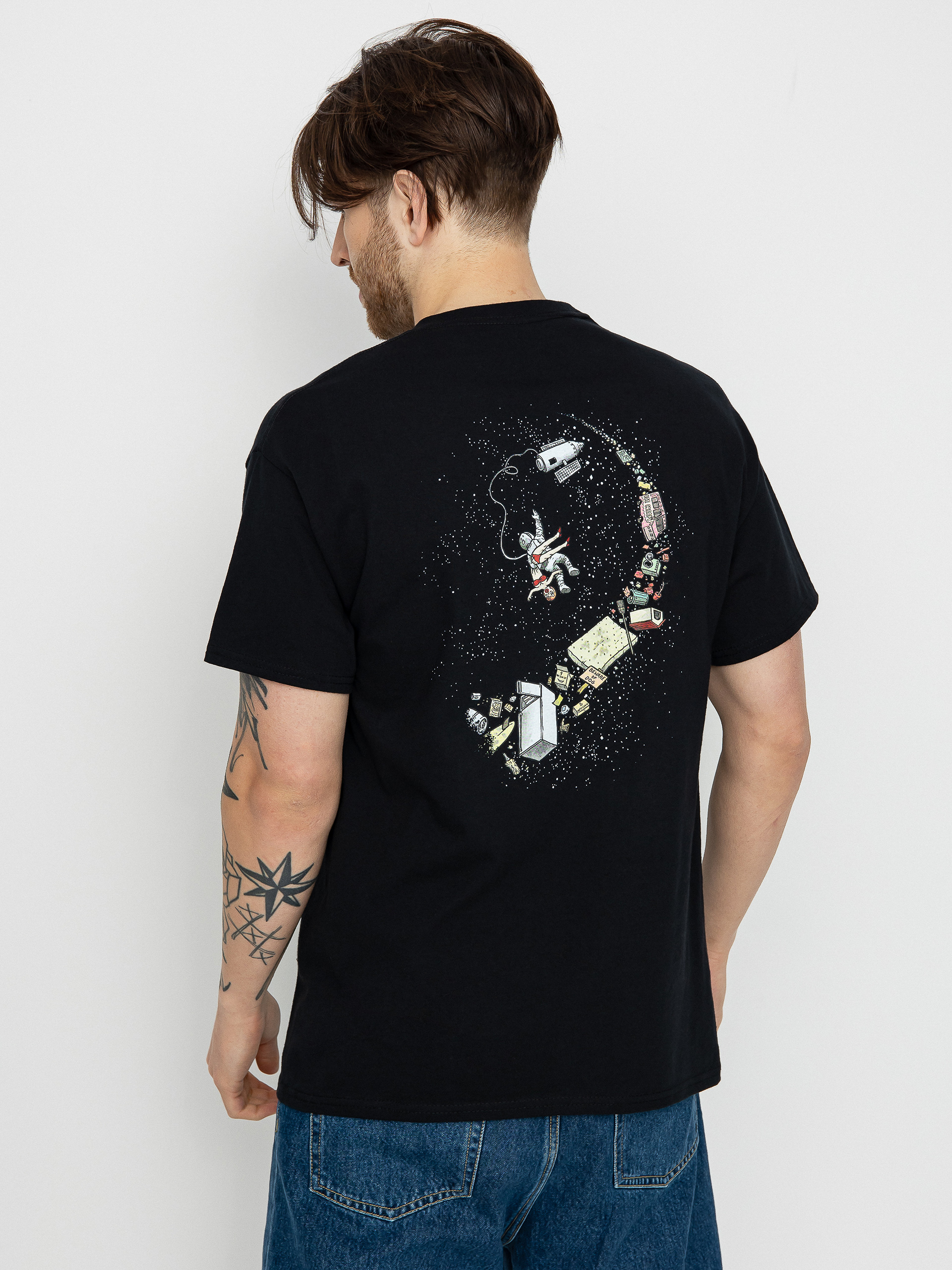 T-shirt Antihero Space Junk (black w/multi color print)