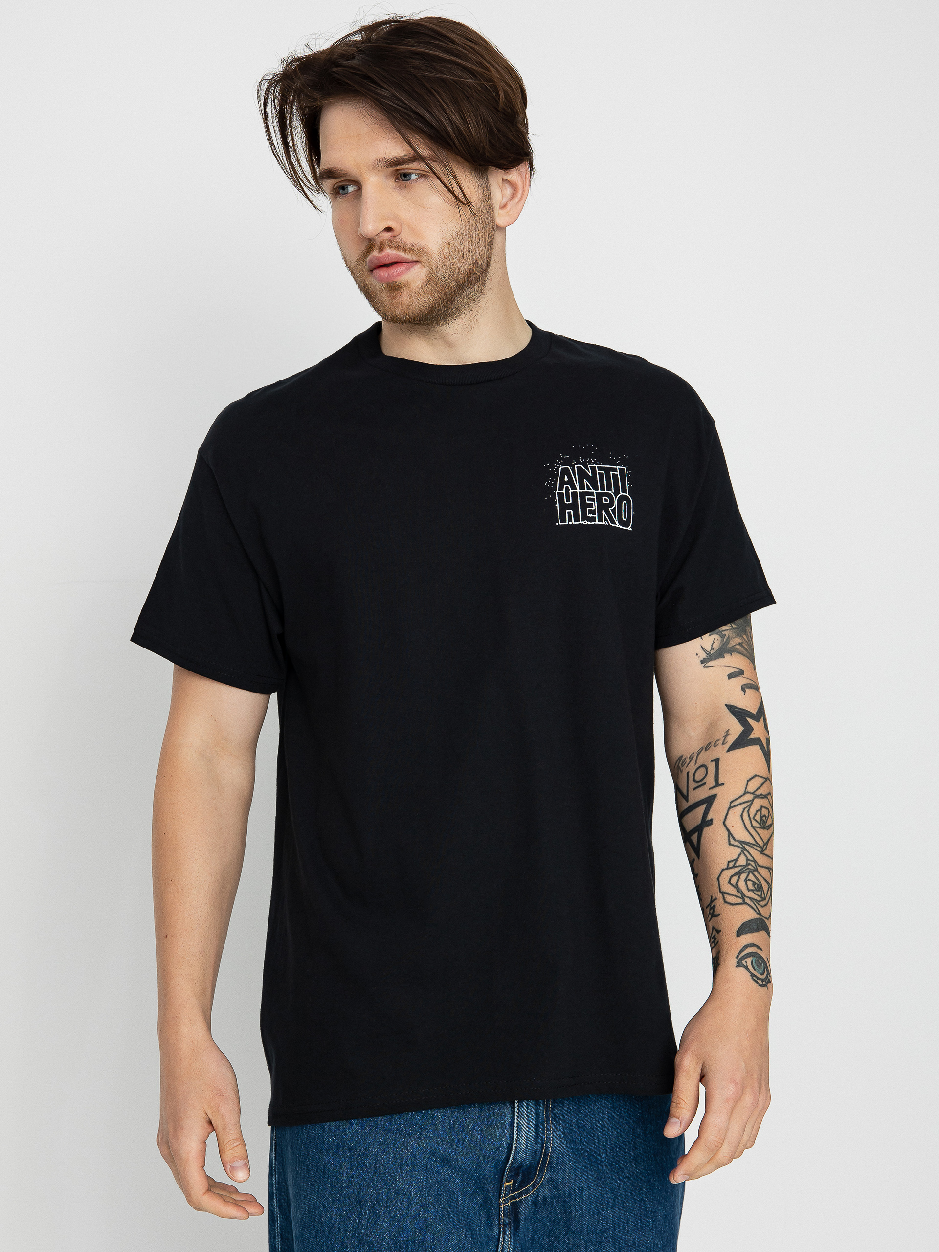 T-shirt Antihero Space Junk (black w/multi color print)