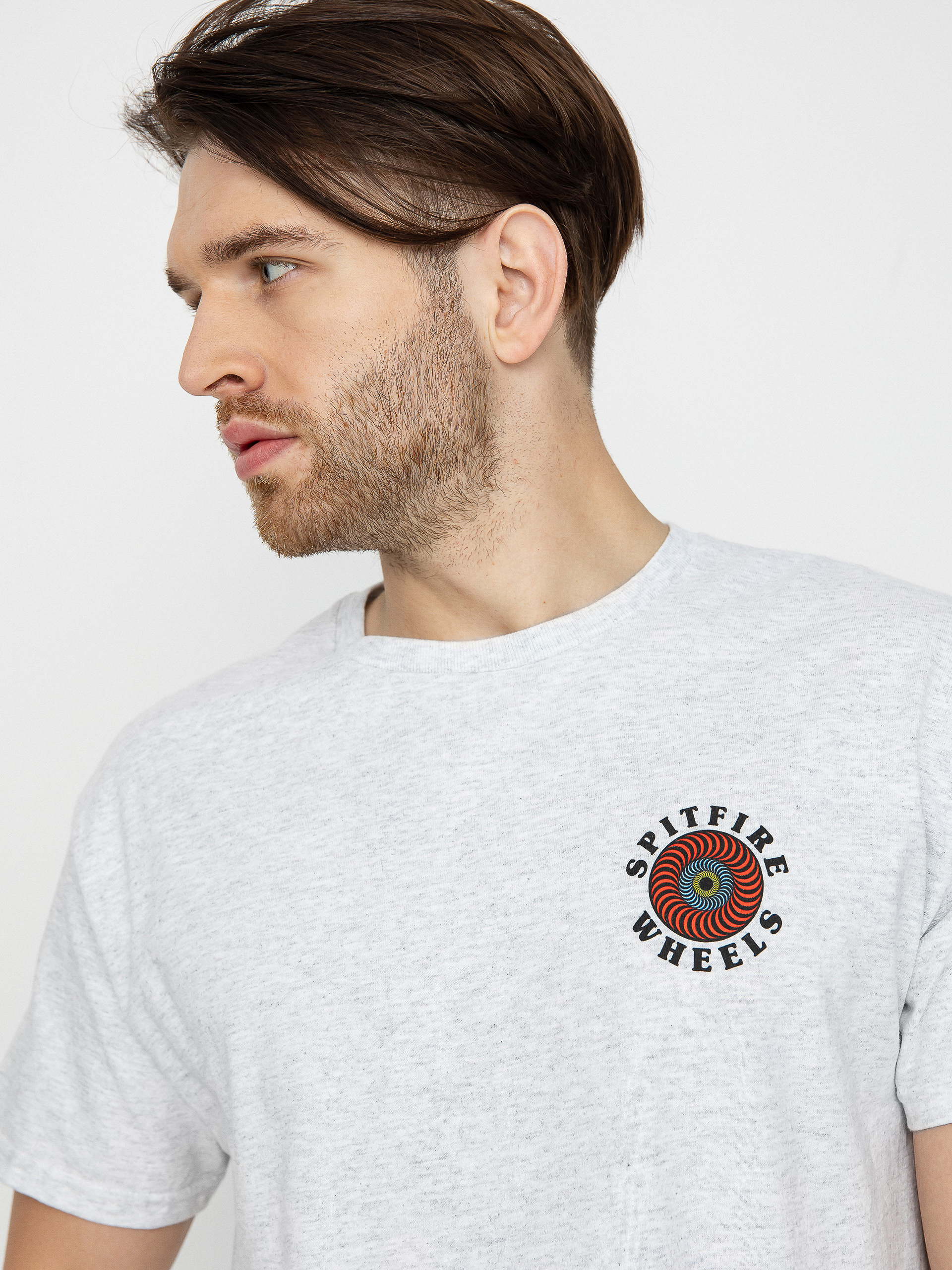 T-shirt Spitfire Og Classic Fill (ash w/multi color prints)