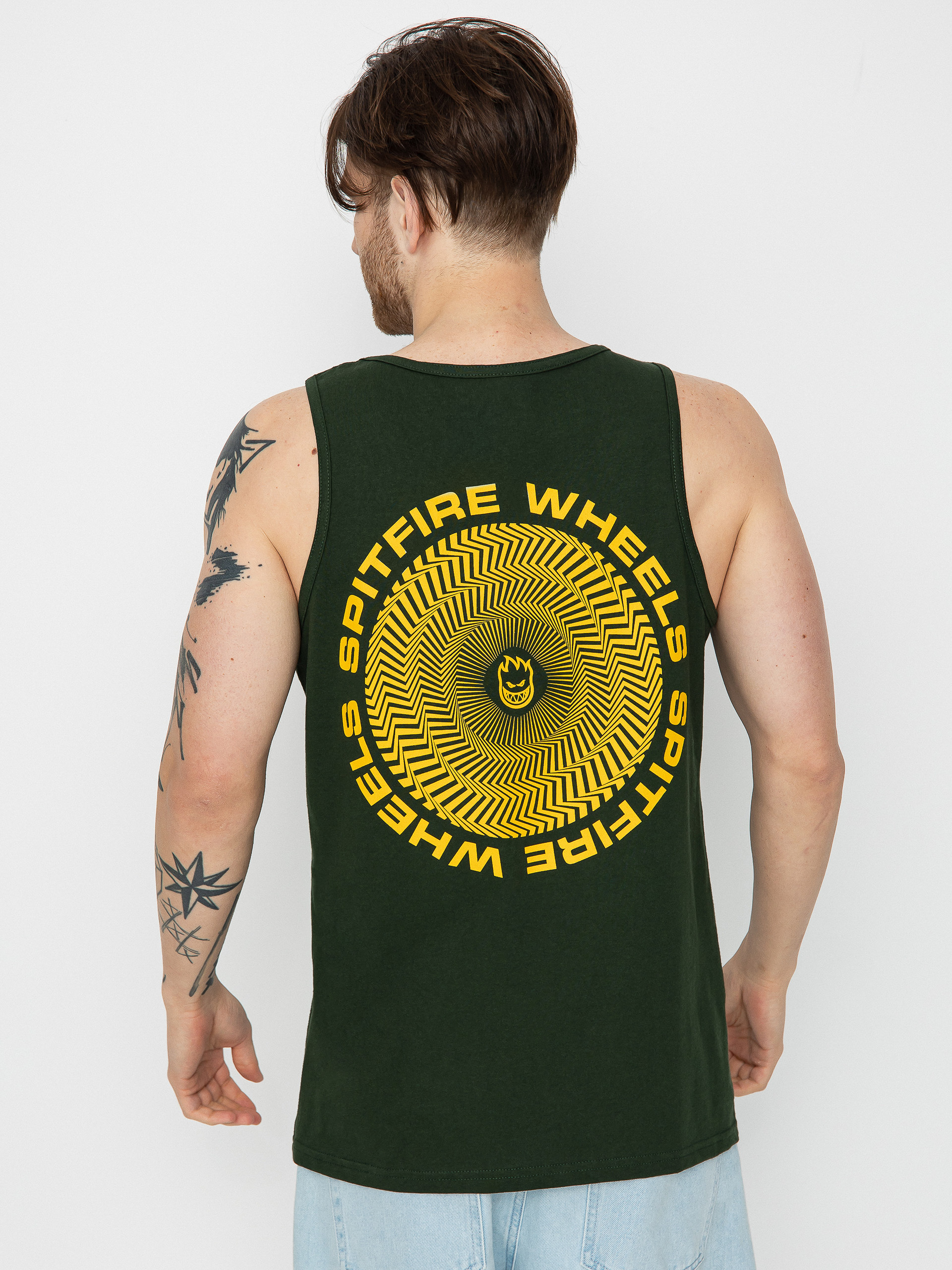 Koszulka Spitfire Classic Vortex (forest green w/gold prints)