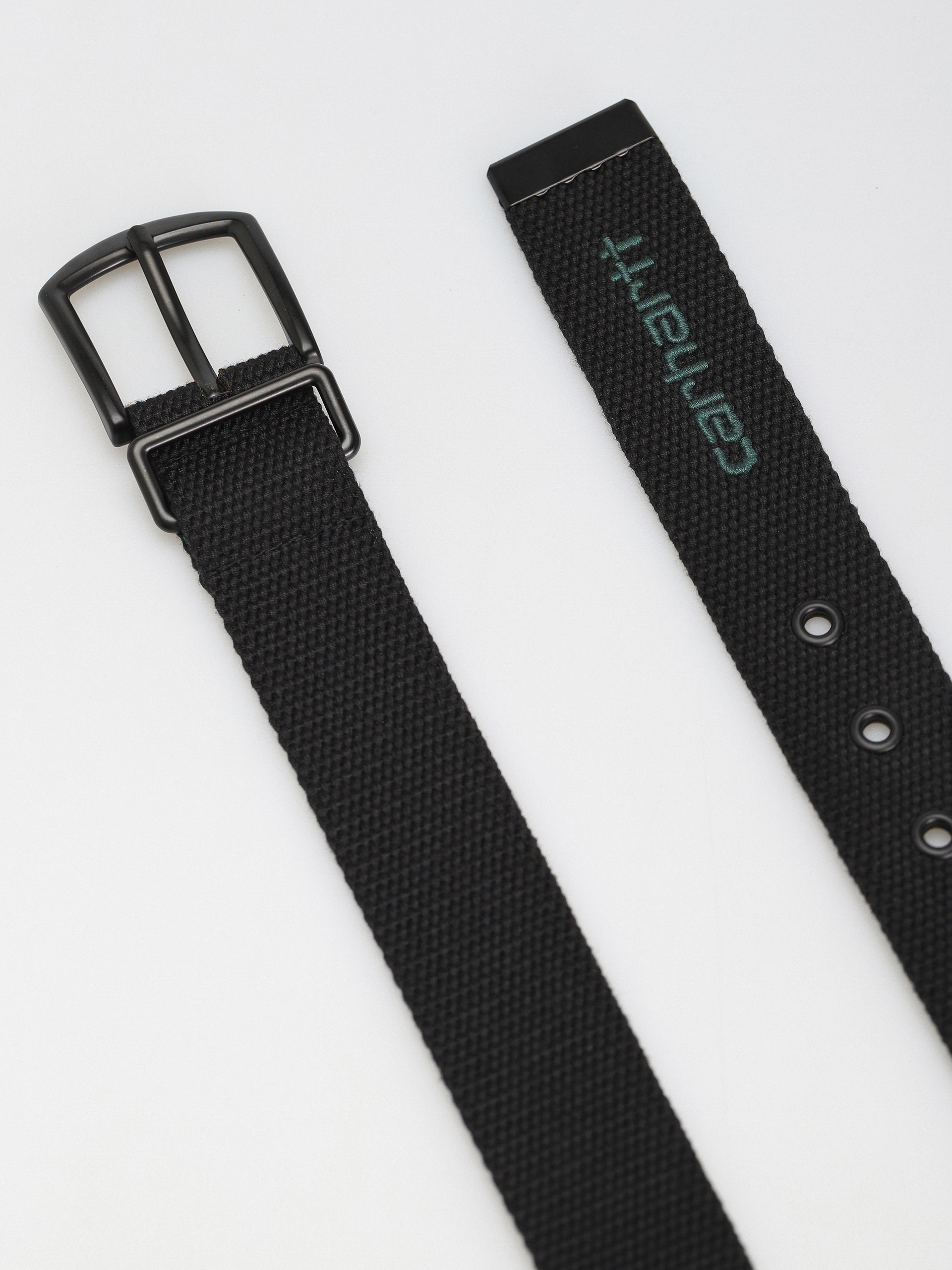 Pasek Carhartt WIP Heston Belt (black/discovery green)