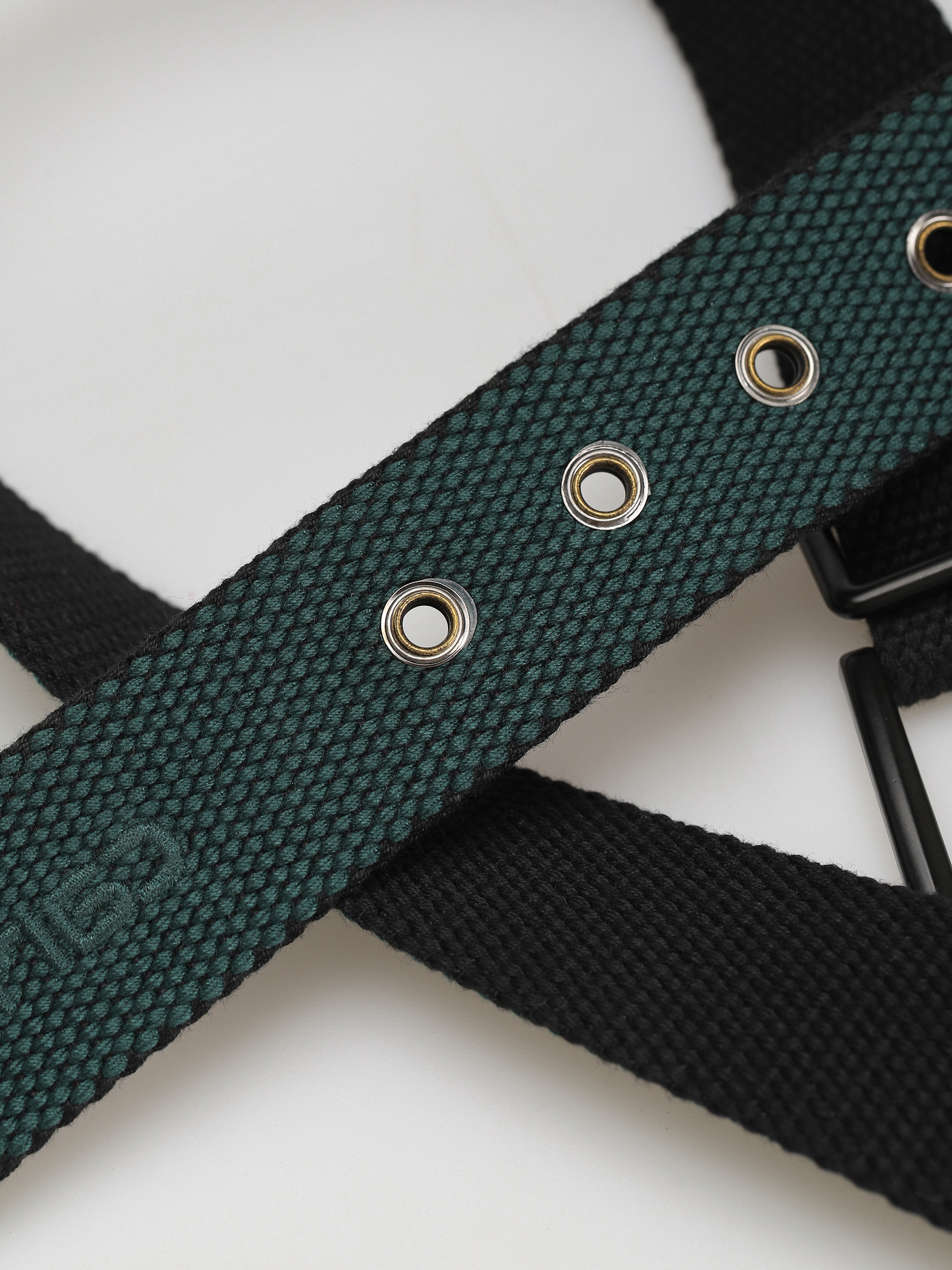 Pasek Carhartt WIP Heston Belt (black/discovery green)