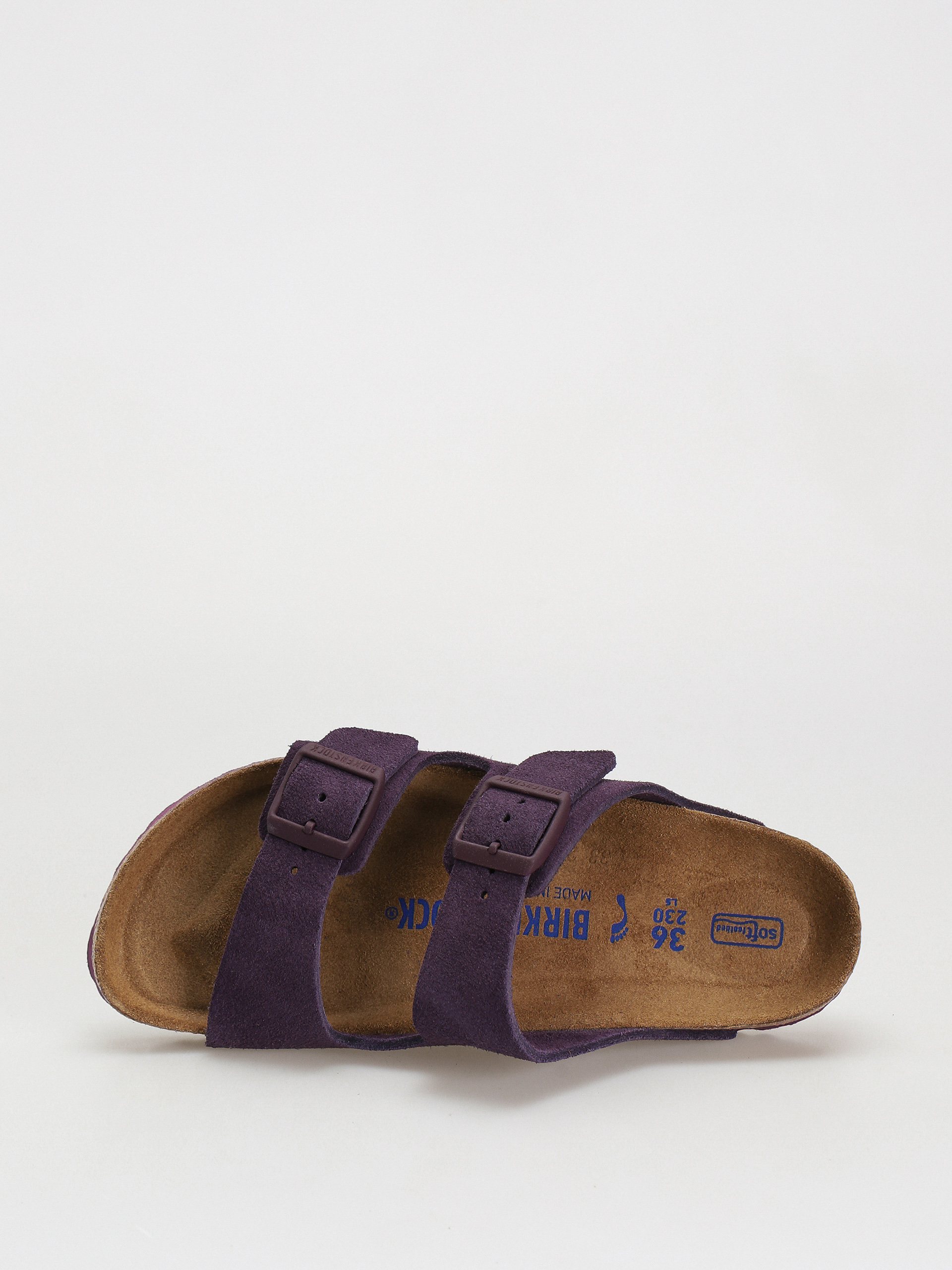 Klapki Birkenstock Arizona Suede Leather Narrow Wmn (wine)