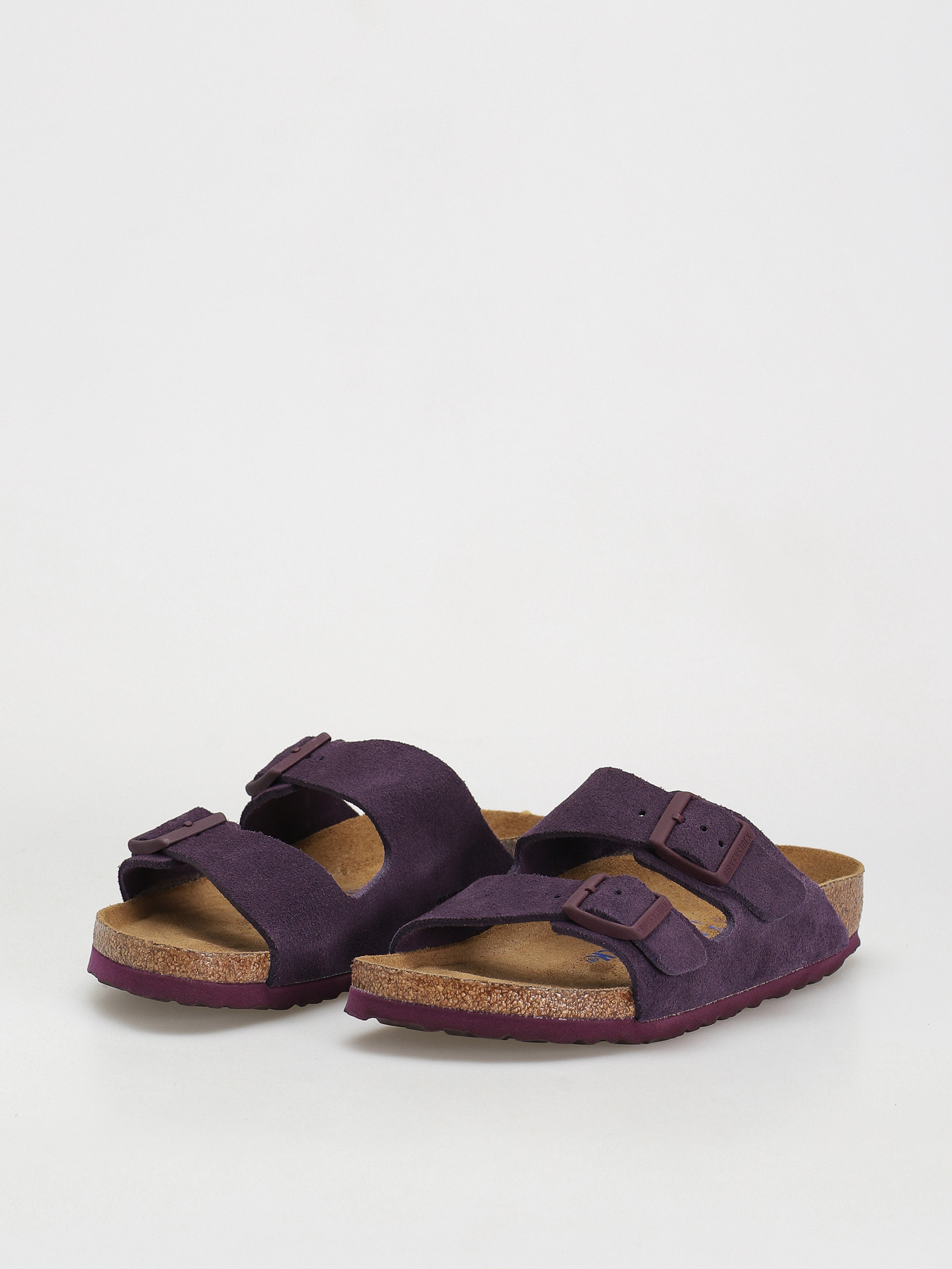 Klapki Birkenstock Arizona Suede Leather Narrow Wmn (wine)