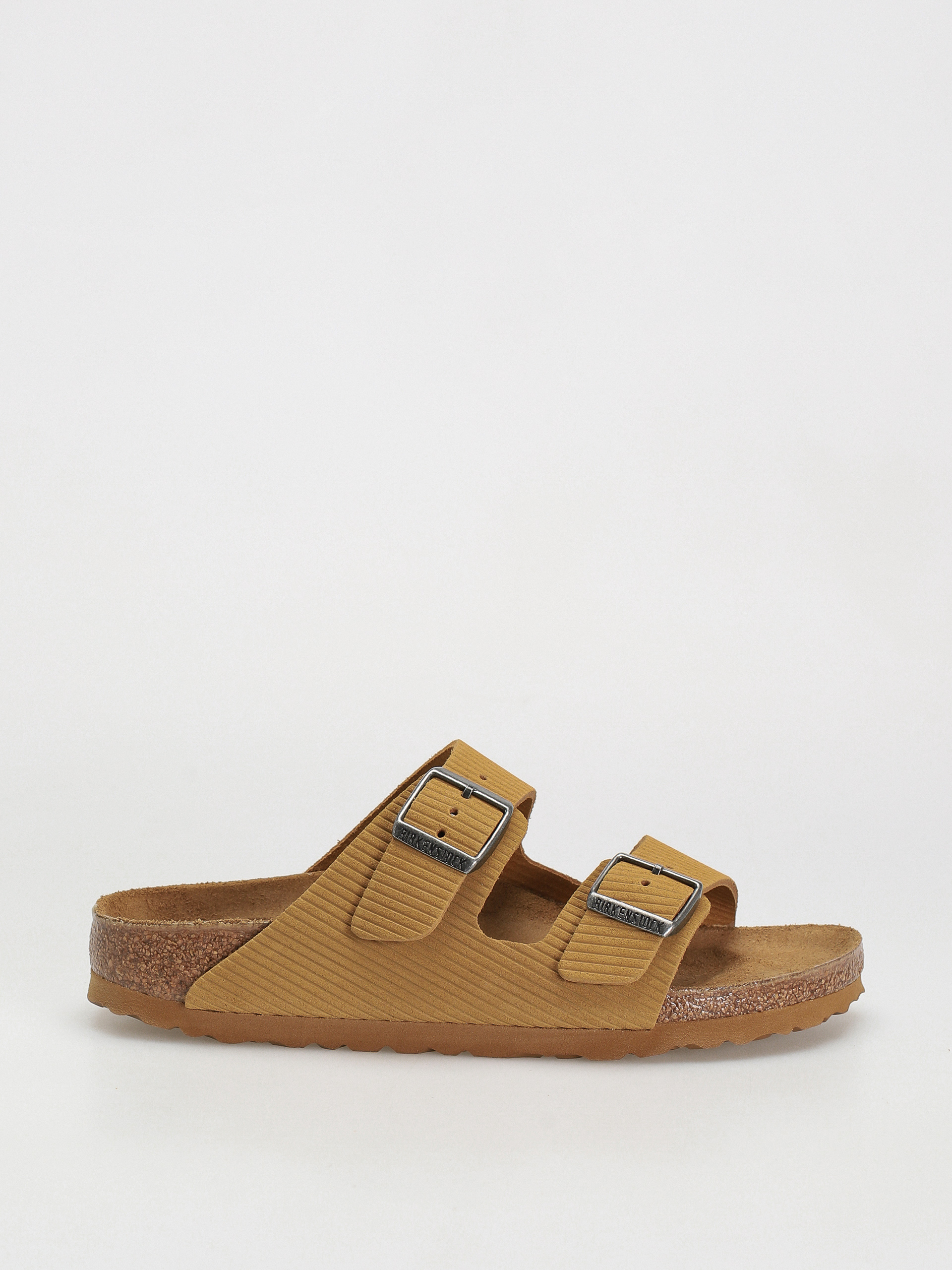 Klapki Birkenstock Arizona Suede Embossed Narrow Wmn (corduroy cork brown)