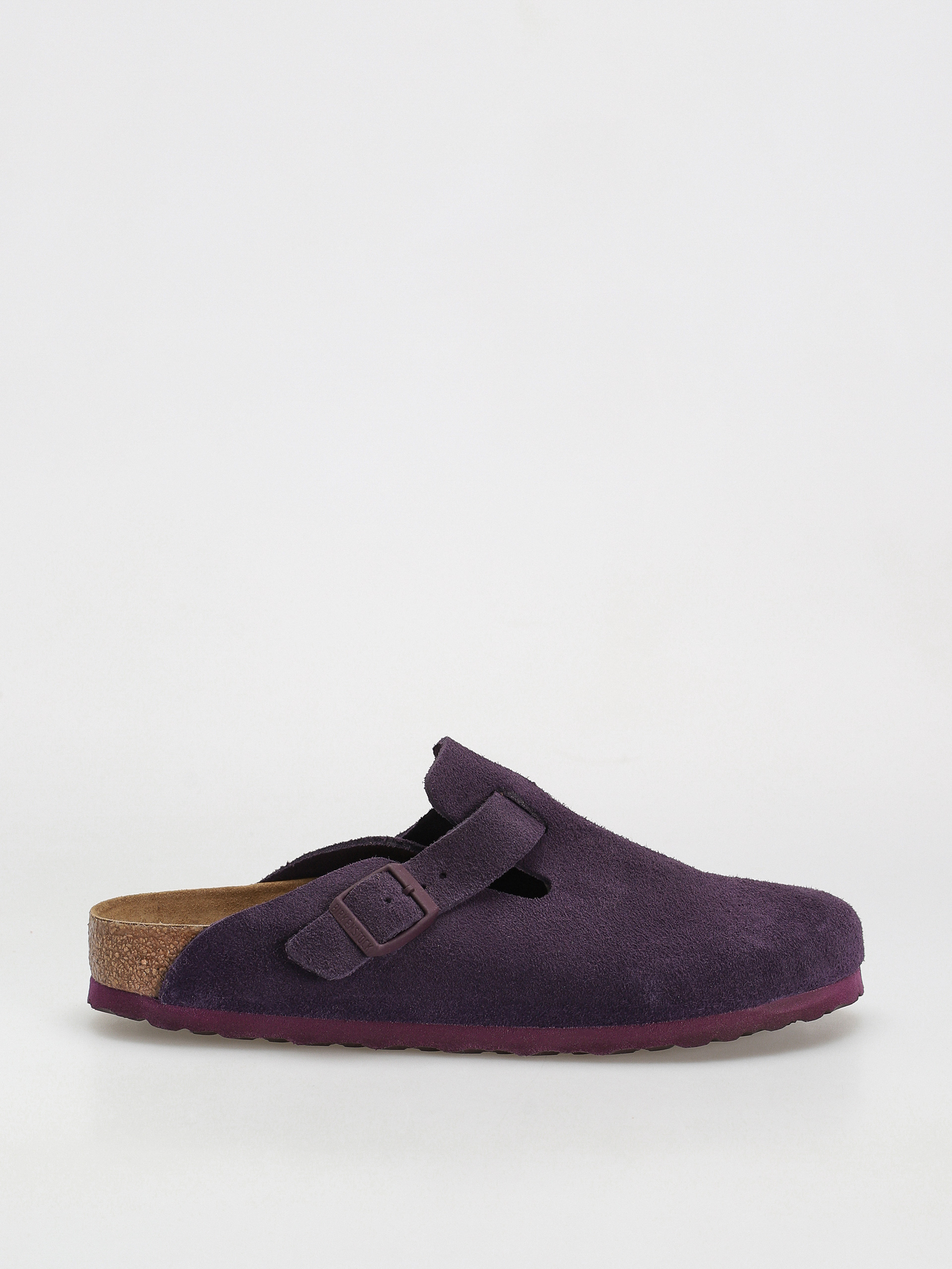 Klapki Birkenstock Boston Suede Leather Narrow Wmn (wine)