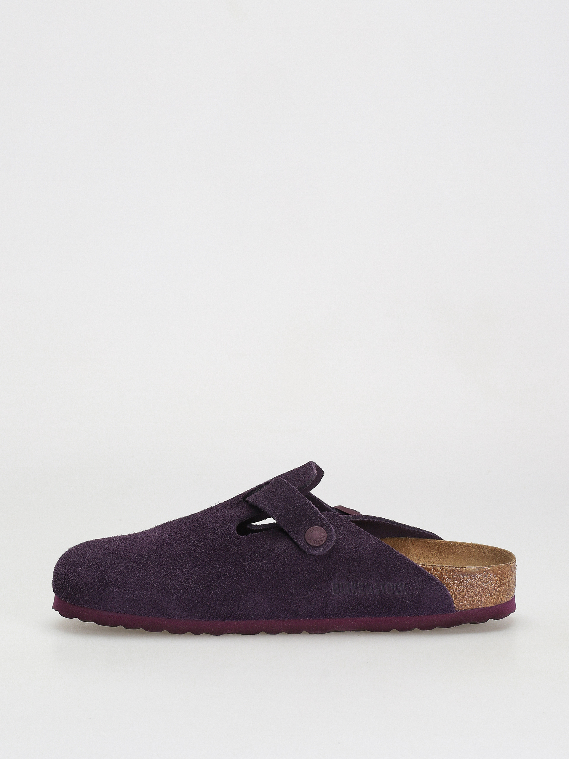 Klapki Birkenstock Boston Suede Leather Narrow Wmn (wine)