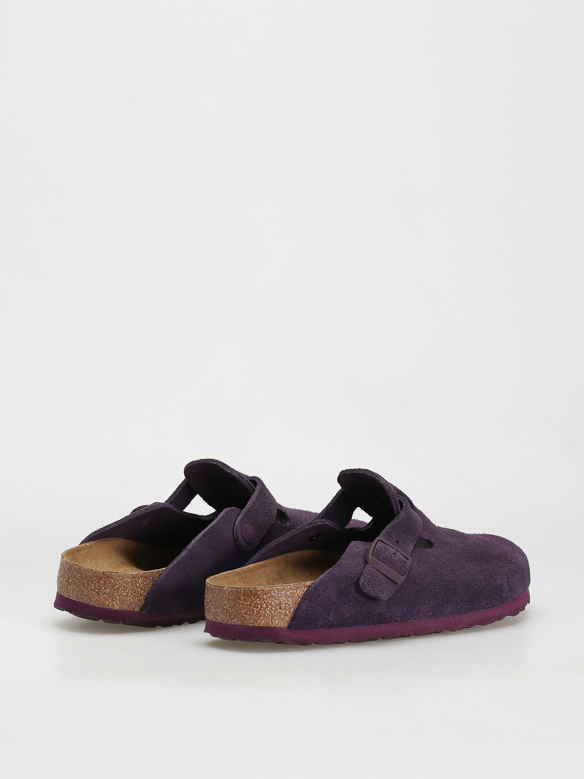 Klapki Birkenstock Boston Suede Leather Narrow Wmn (wine)