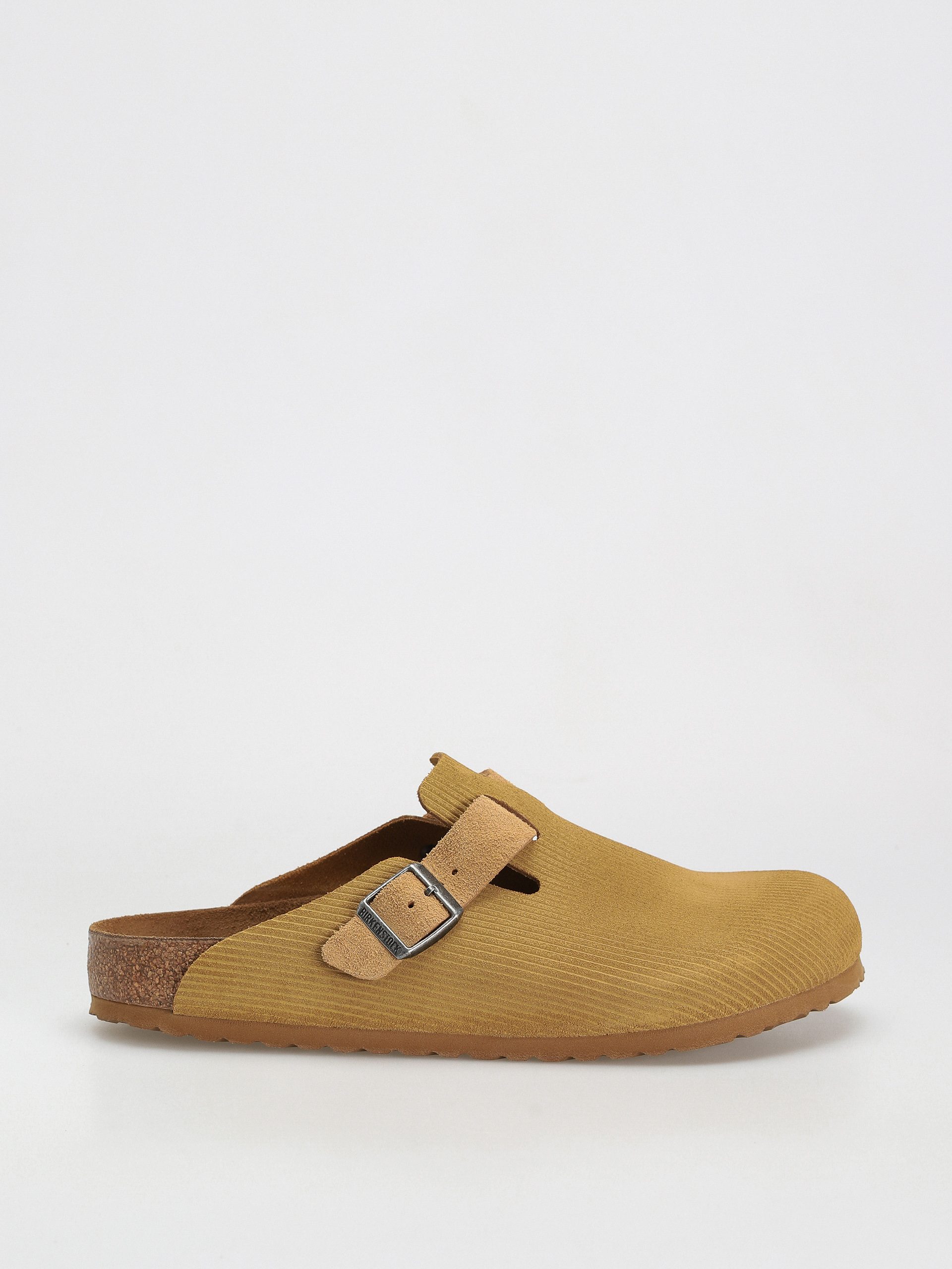 Klapki Birkenstock Boston Suede Embossed Regular (corduroy cork brown)