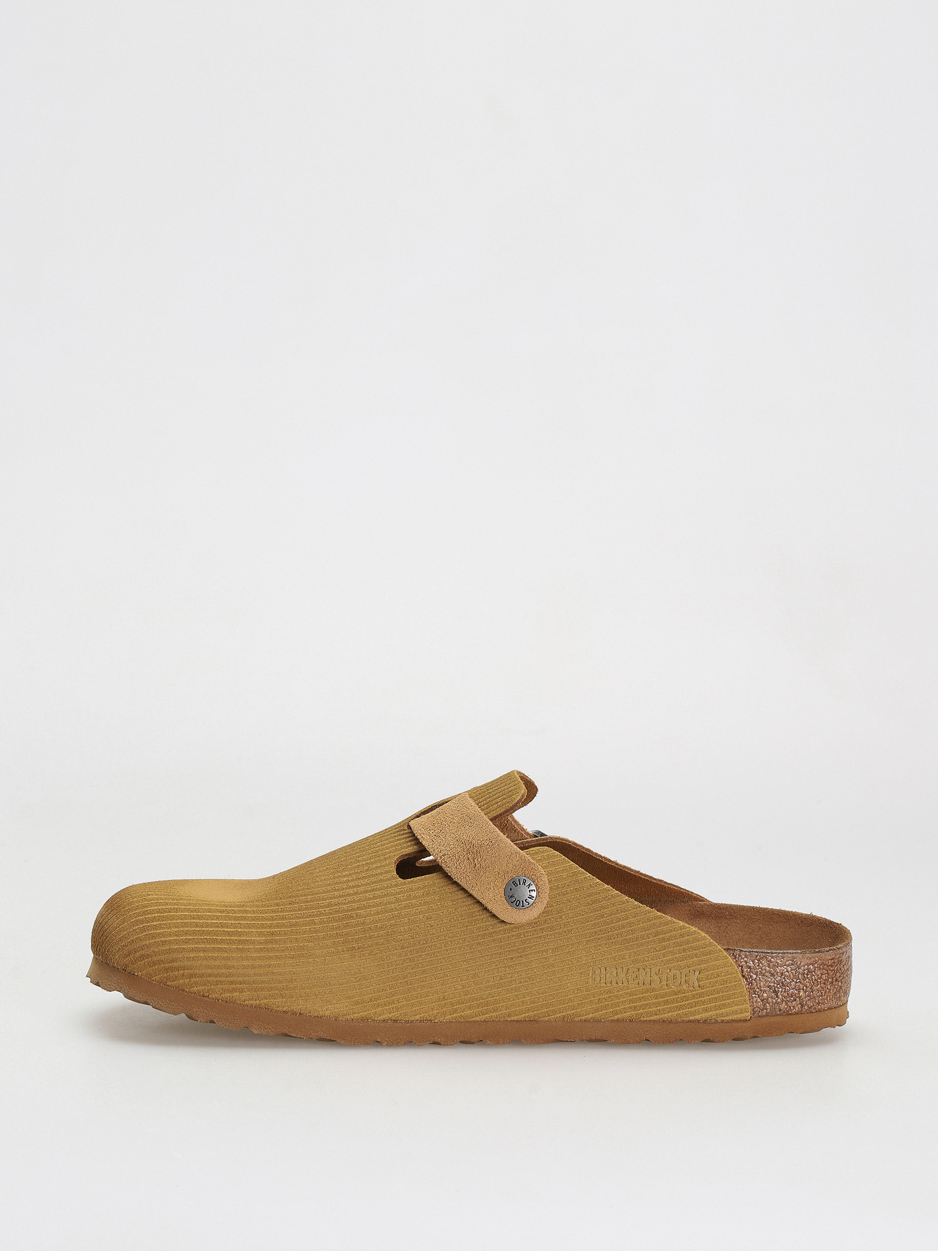 Klapki Birkenstock Boston Suede Embossed Regular (corduroy cork brown)