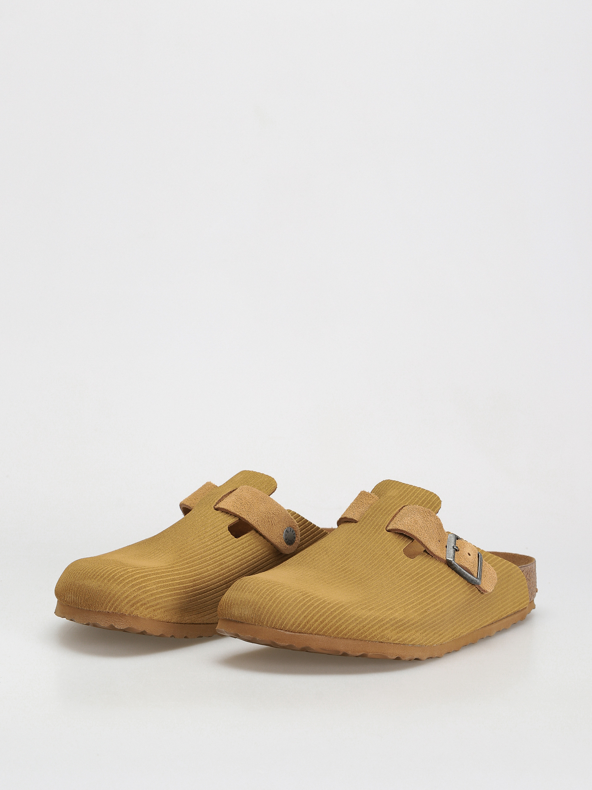 Klapki Birkenstock Boston Suede Embossed Regular (corduroy cork brown)