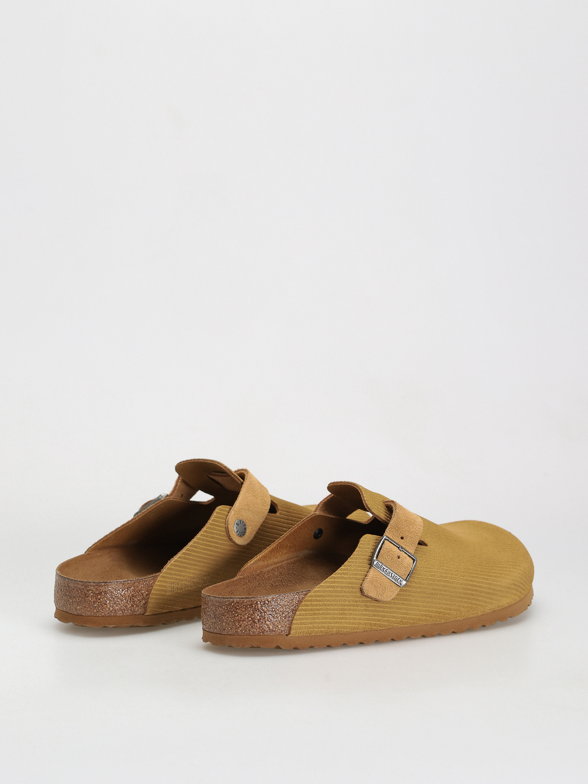 Klapki Birkenstock Boston Suede Embossed Regular (corduroy cork brown)