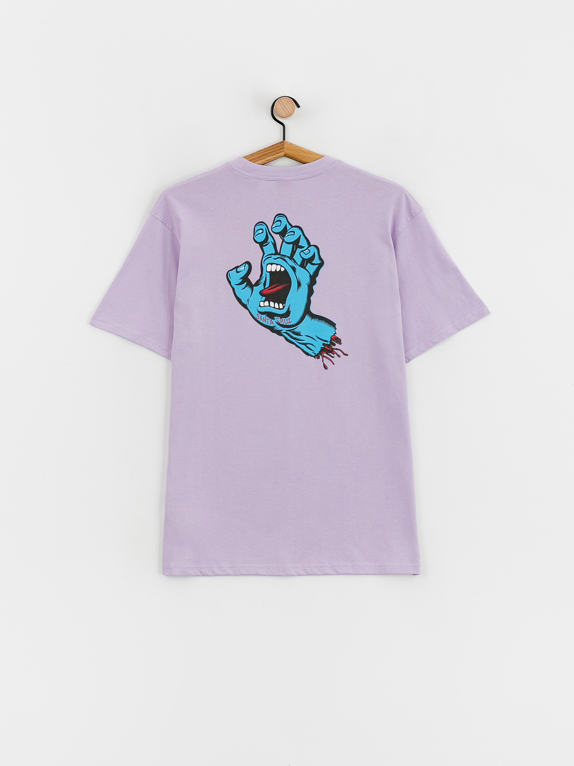 T-shirt Santa Cruz Screaming Hand Chest (digital lavender)