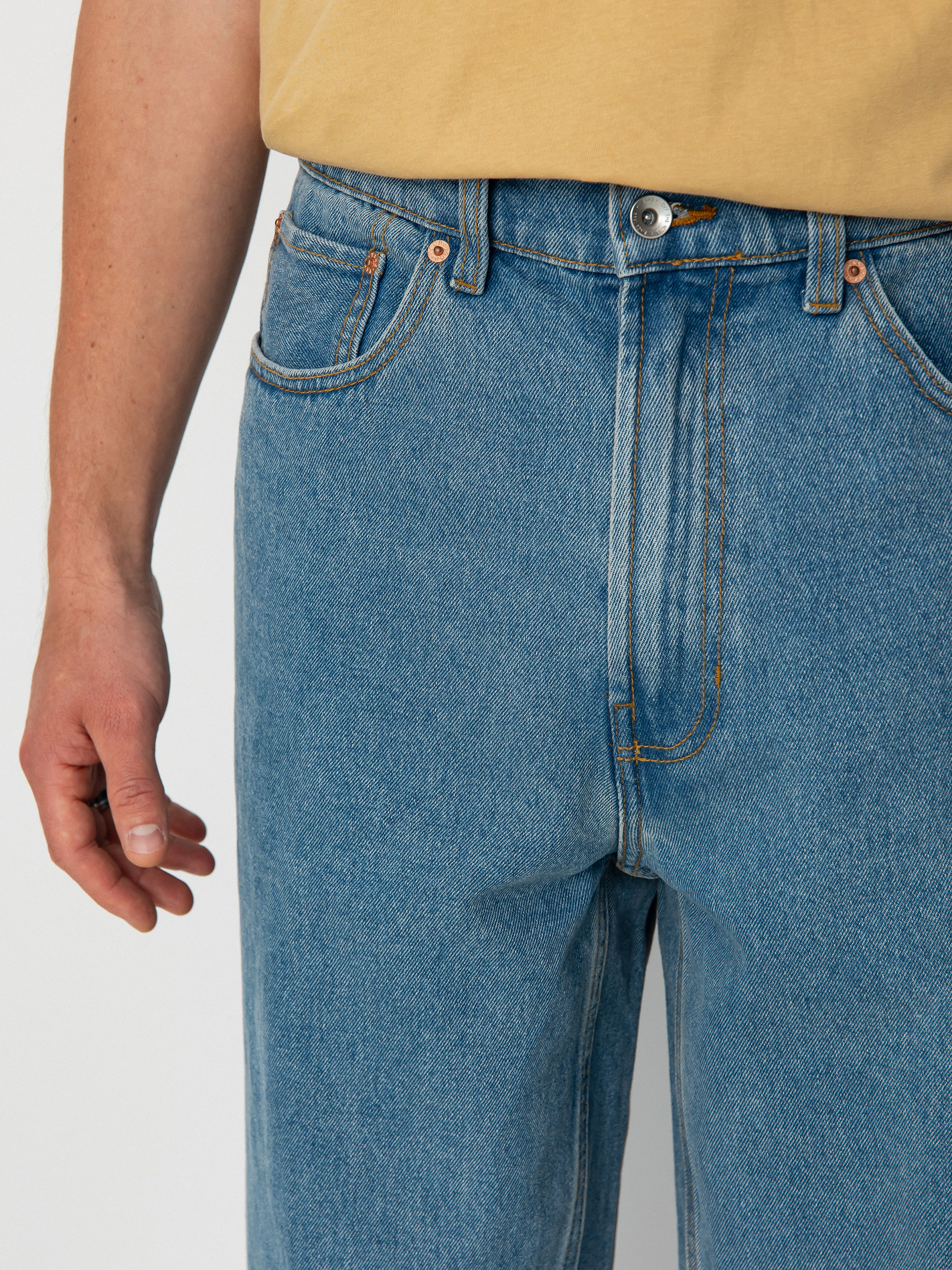 Spodnie Vans Check 5 Baggy Denim (stonewash/blue)