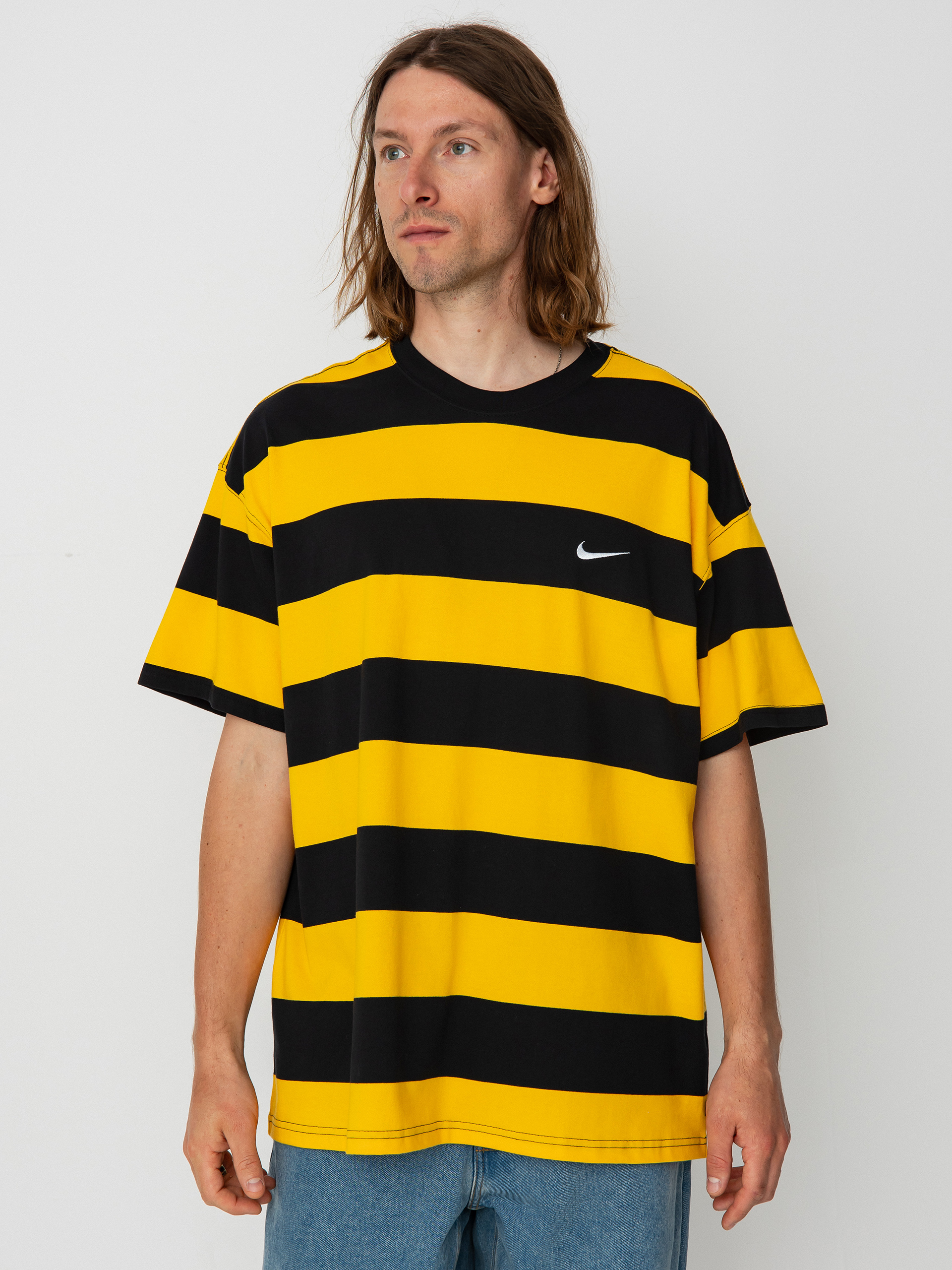 T-shirt Nike SB Stripe (university gold/black)