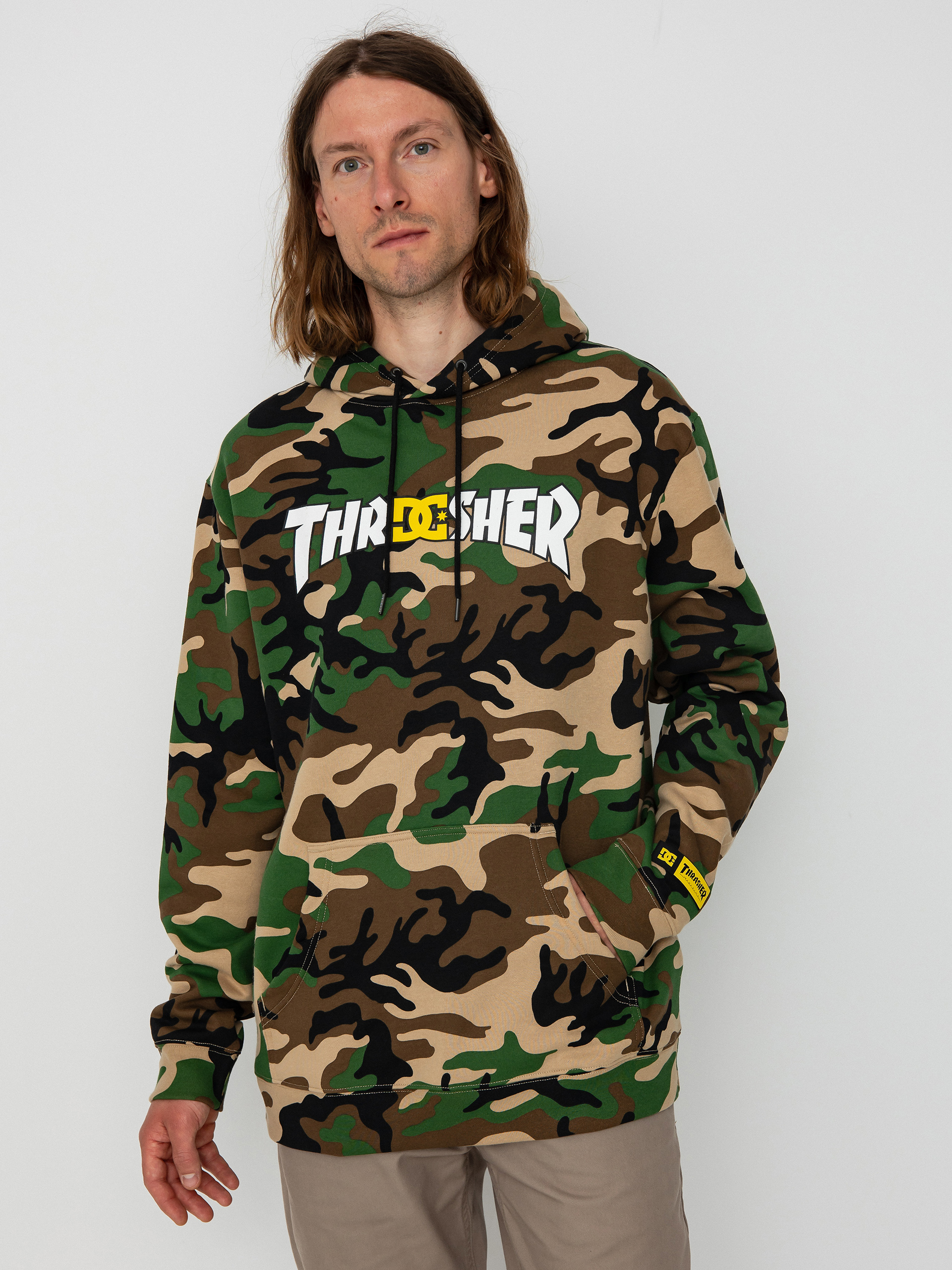 Bluza z kapturem DC X Thrasher (army camo)