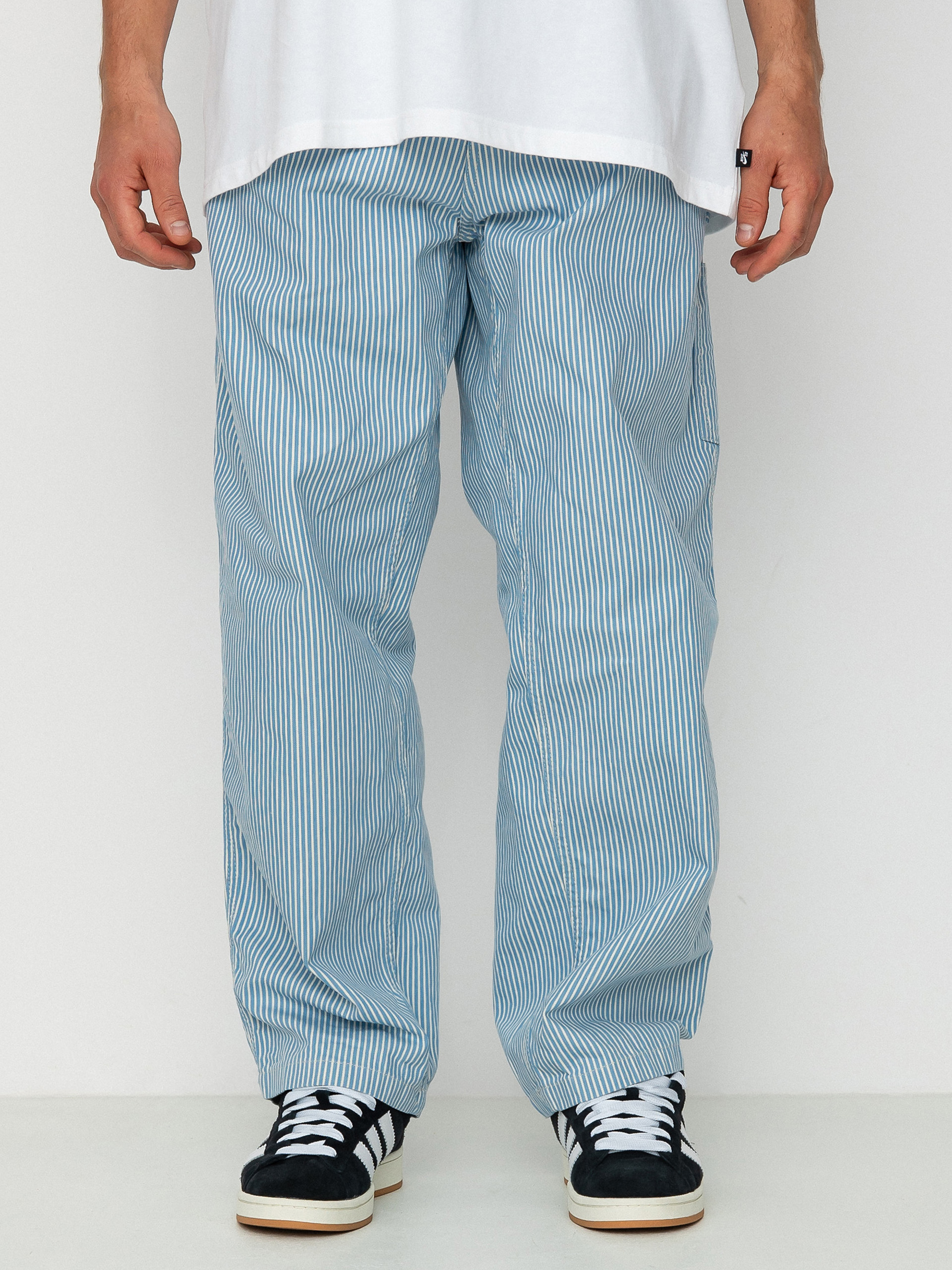 パンツ Carhartt wip TERRELL SINGLE KNEE PANT Spodnie Carhartt WIP Terrell SK - niebieski (bleach/wax)