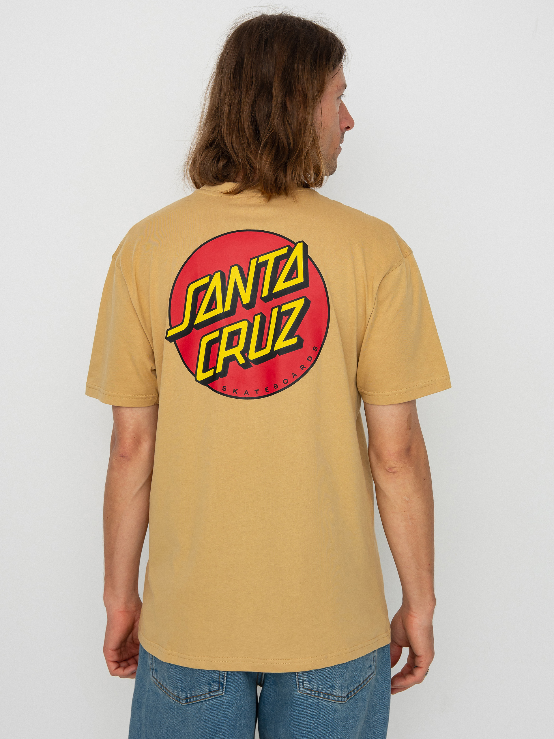 T-shirt Santa Cruz Classic Dot Chest (parchment)