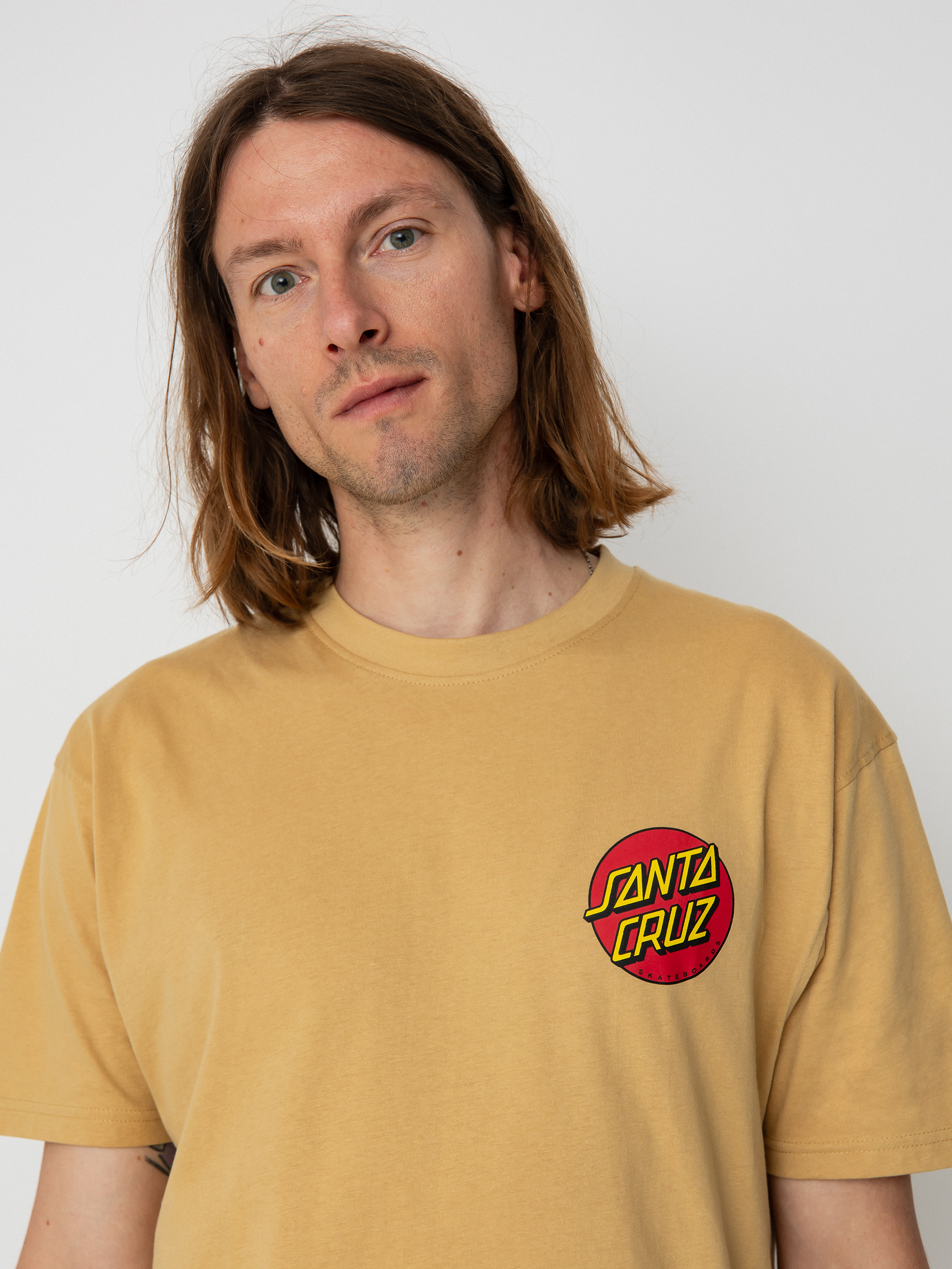 T-shirt Santa Cruz Classic Dot Chest (parchment)