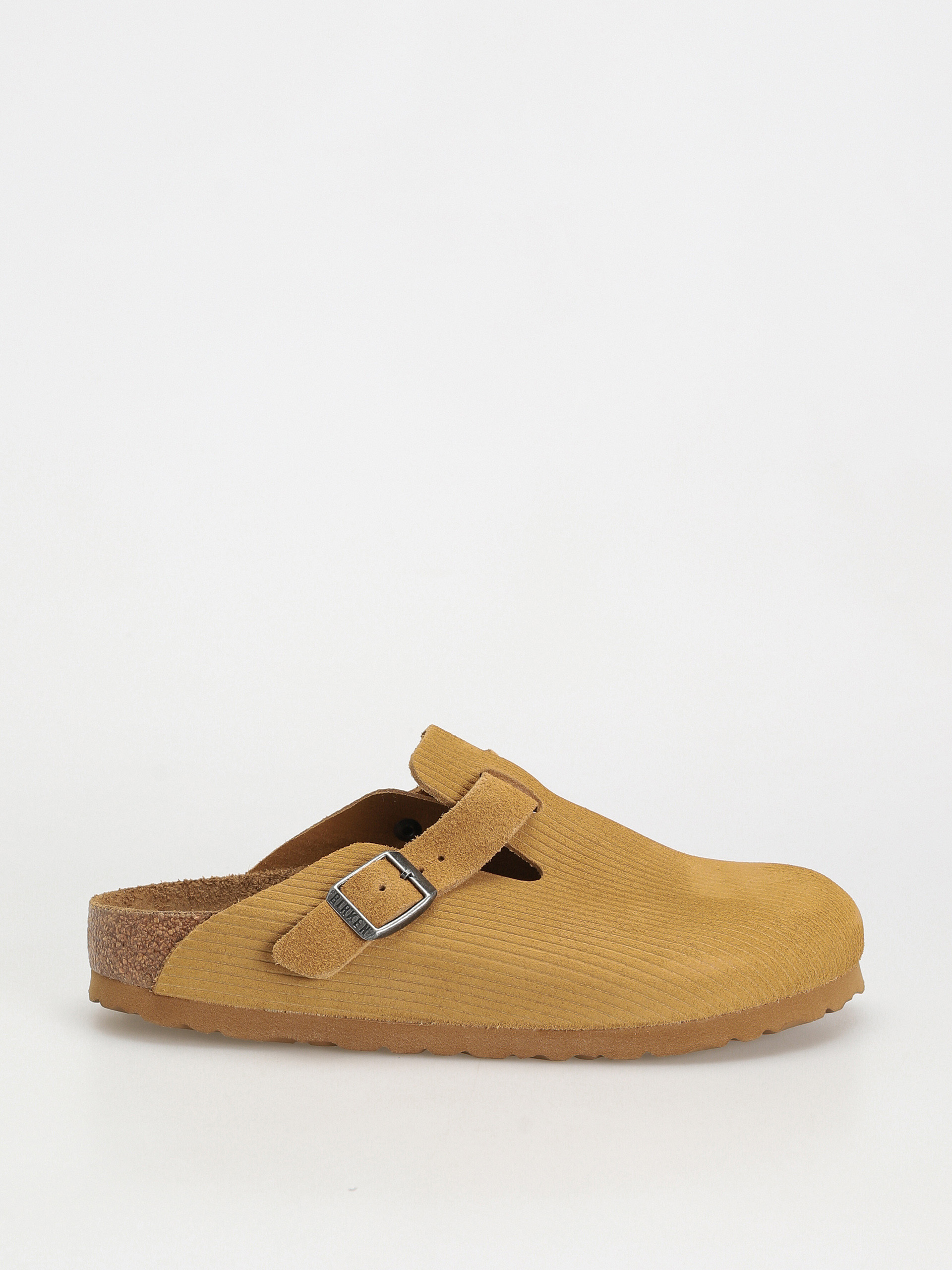 Klapki Birkenstock Boston Suede Embossed Narrow Wmn (corduroy cork brown)