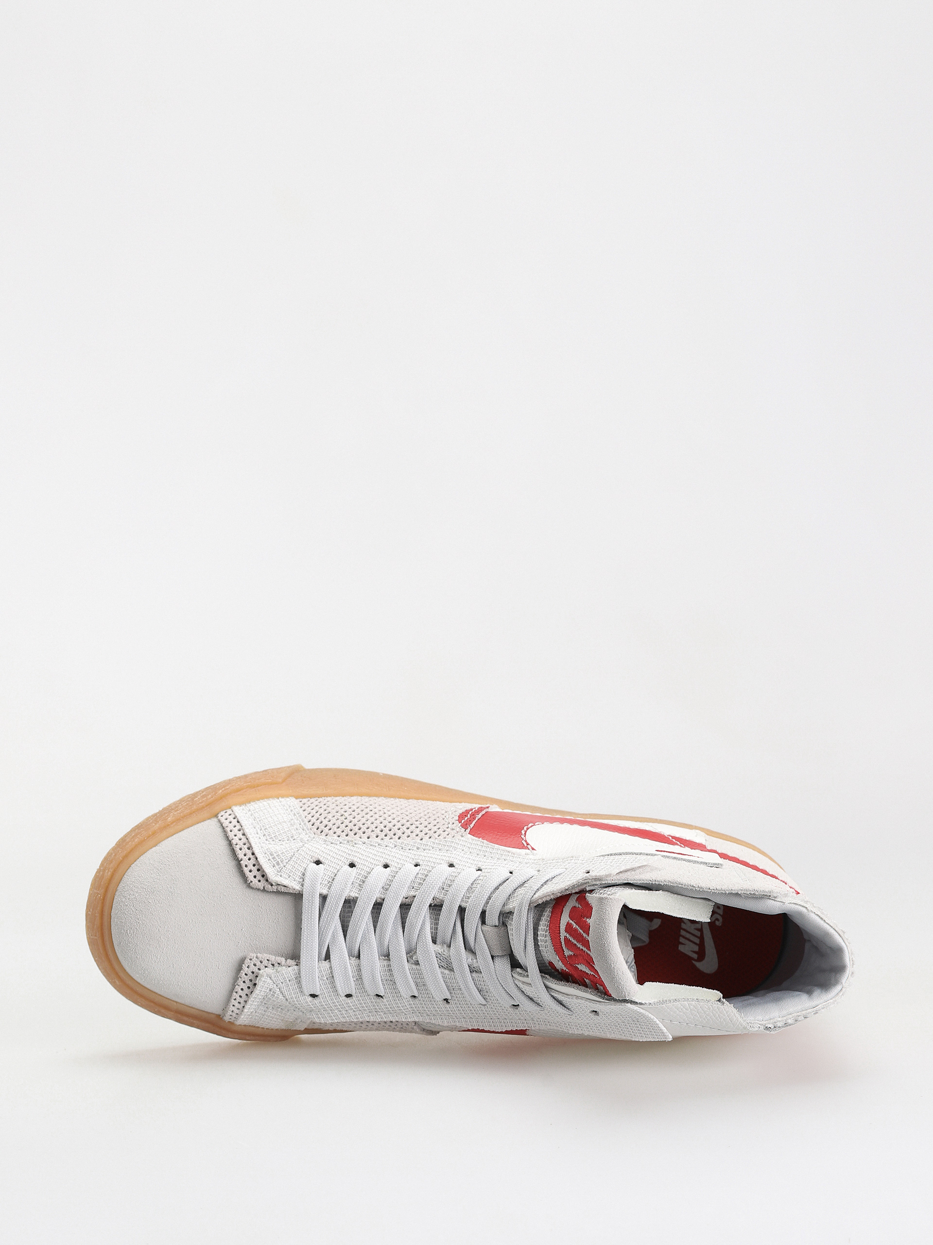 Buty Nike SB Zoom Blazer Mid Prm - biały, szary (summit