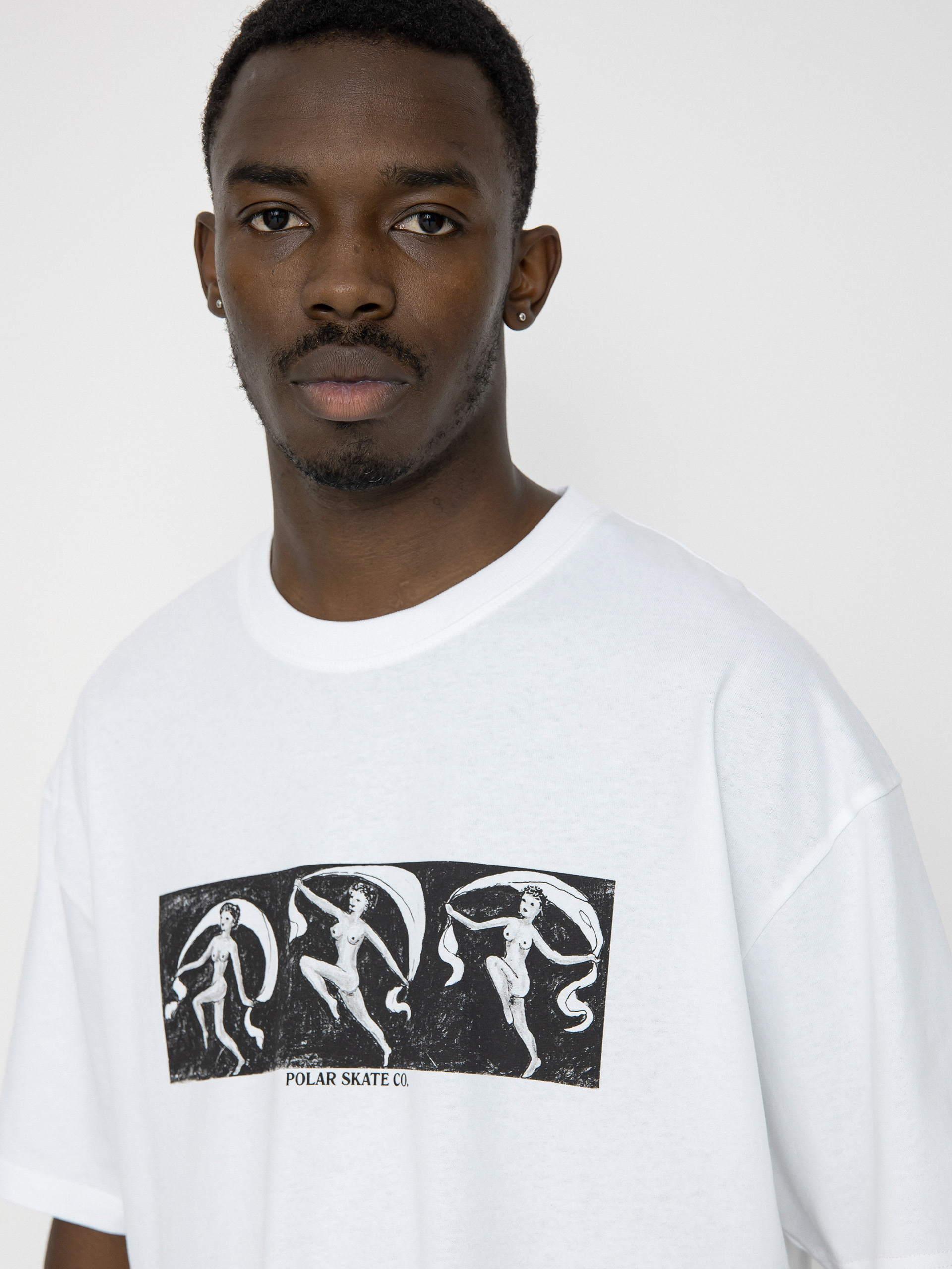 T-shirt Polar Skate Dancing Lady (white)