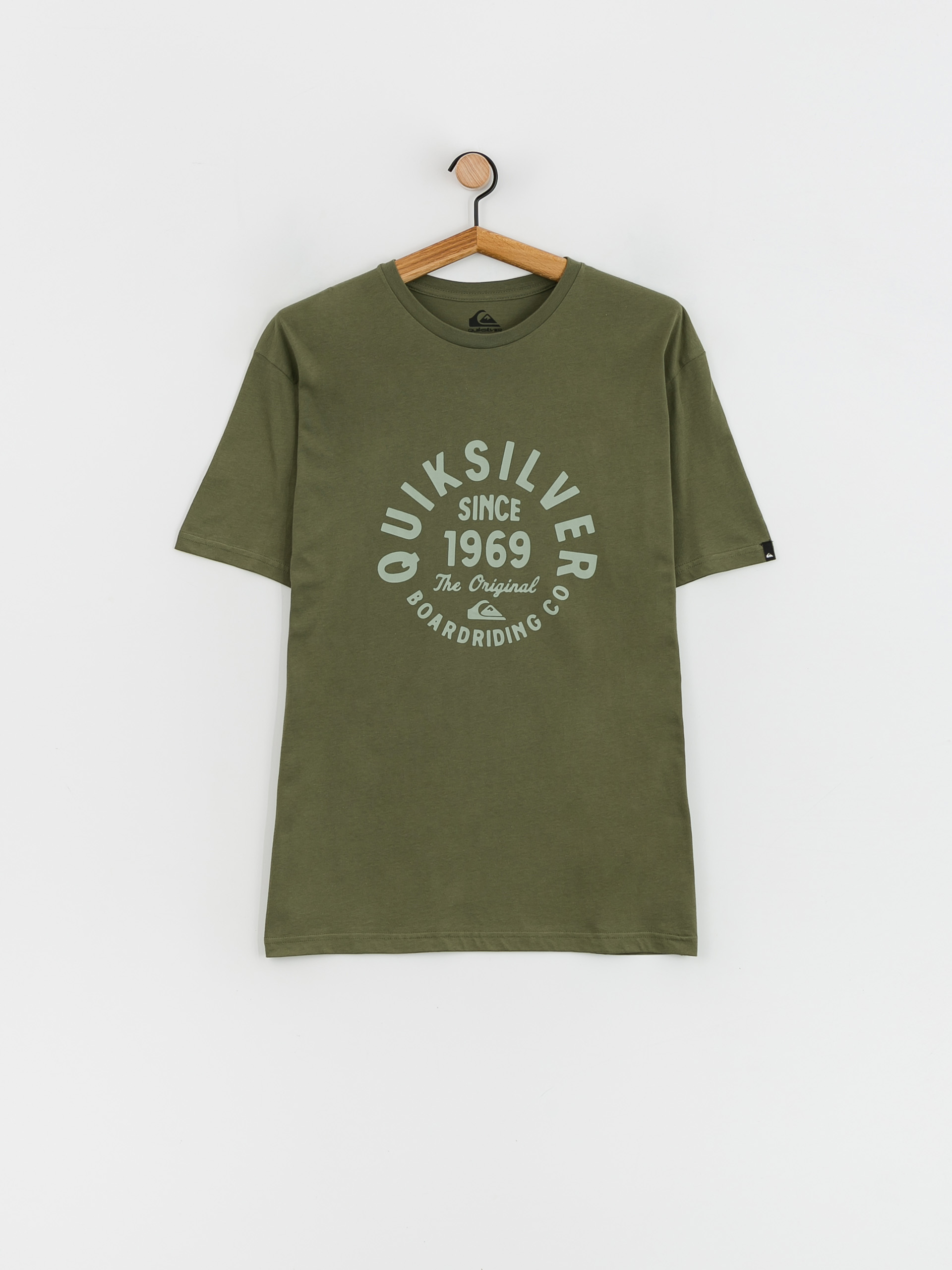 T-shirt Quiksilver Circled Script Front (four leaf clover)