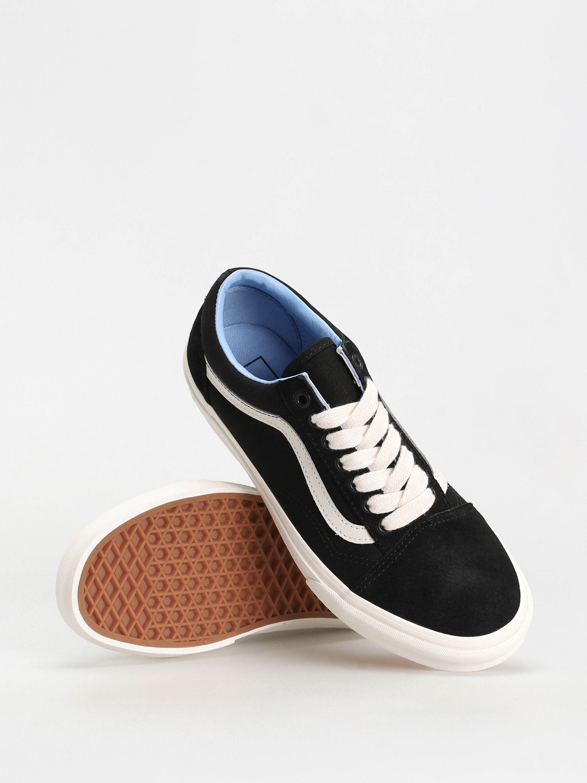 Buty Vans Old Skool (oversized lace black/light blue)