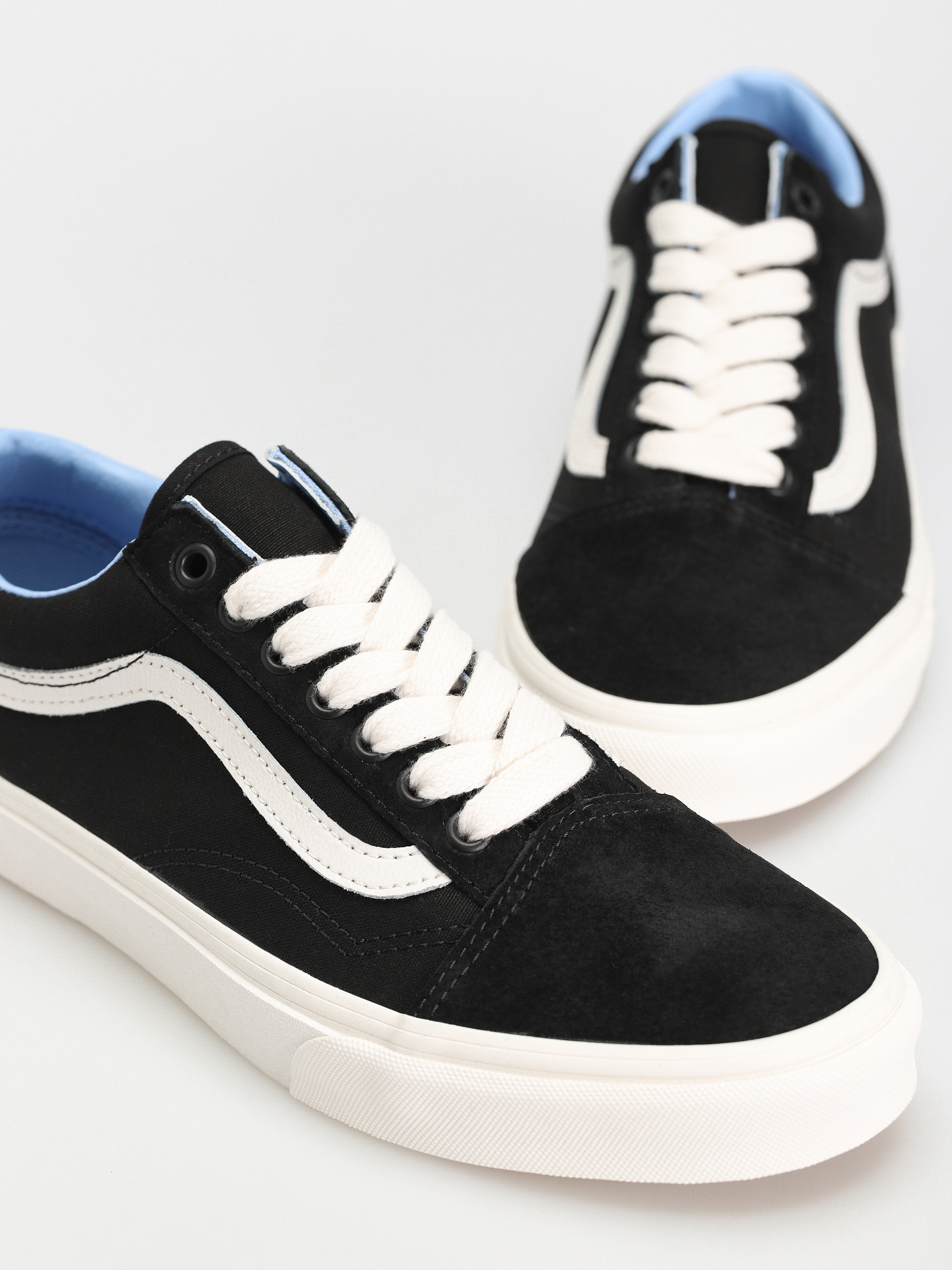 Buty Vans Old Skool (oversized lace black/light blue)