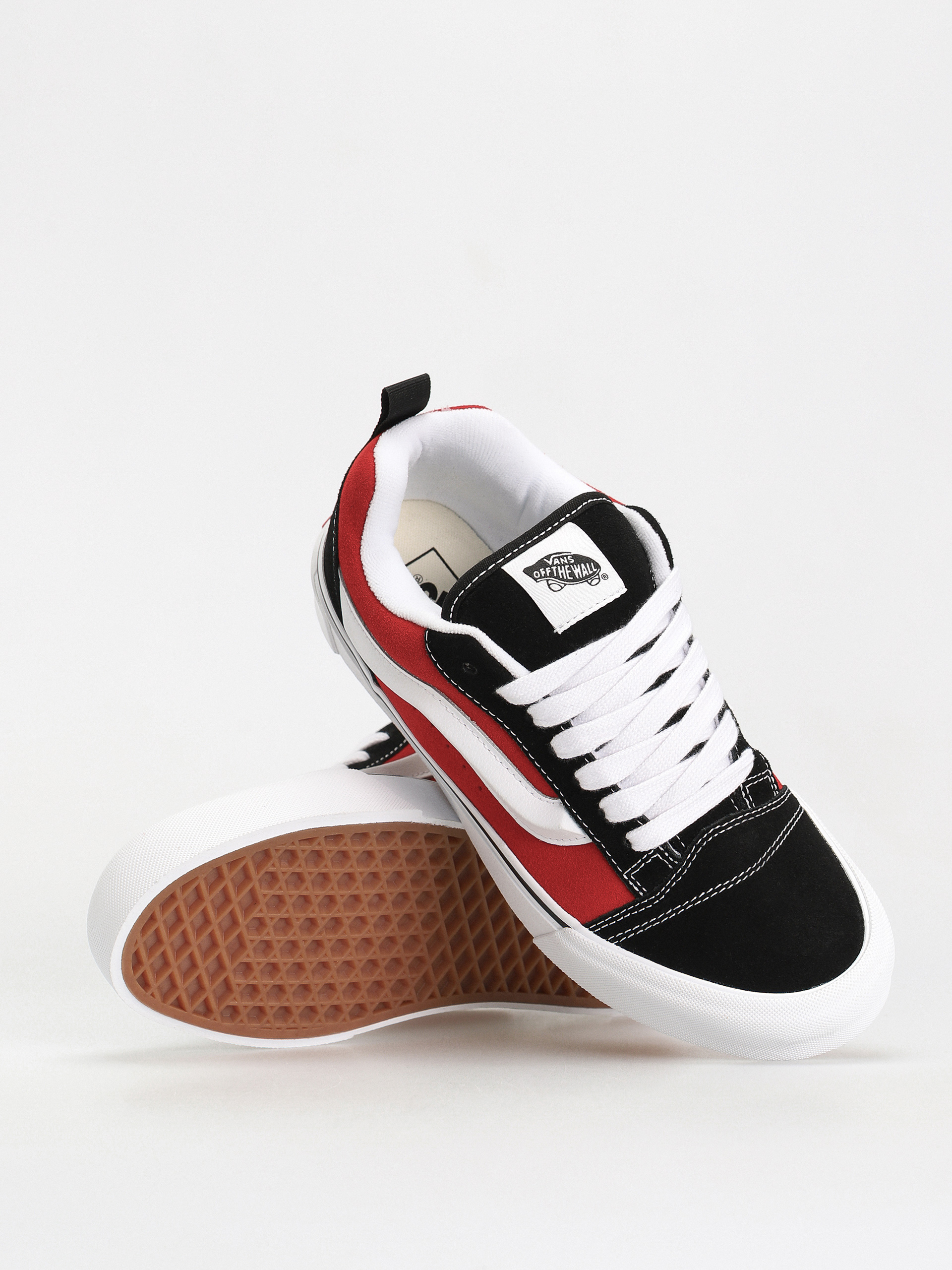 Buty Vans Knu Skool - biały (red/true white)