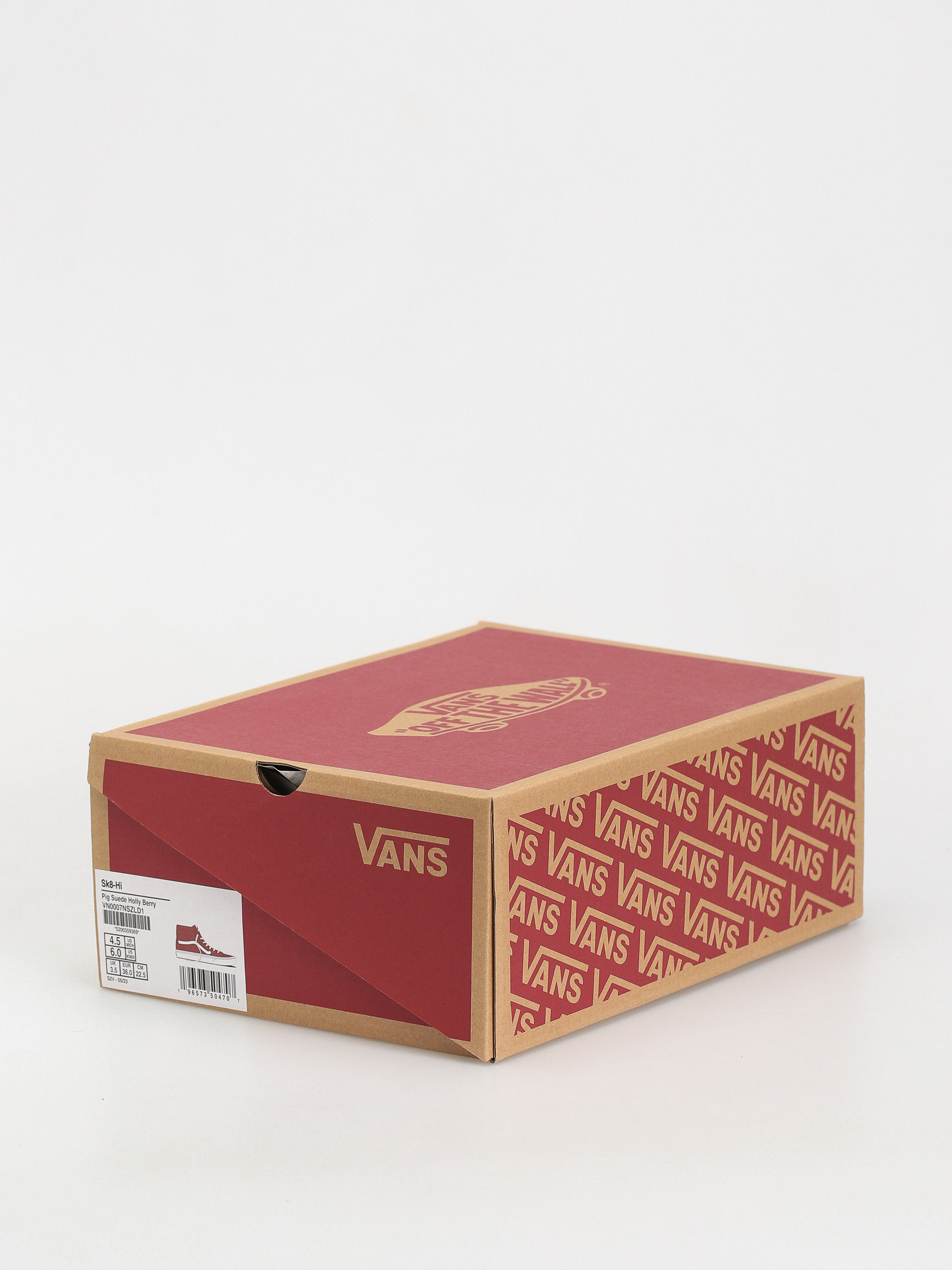 Buty Vans Sk8 Hi (pig suede holly berry)