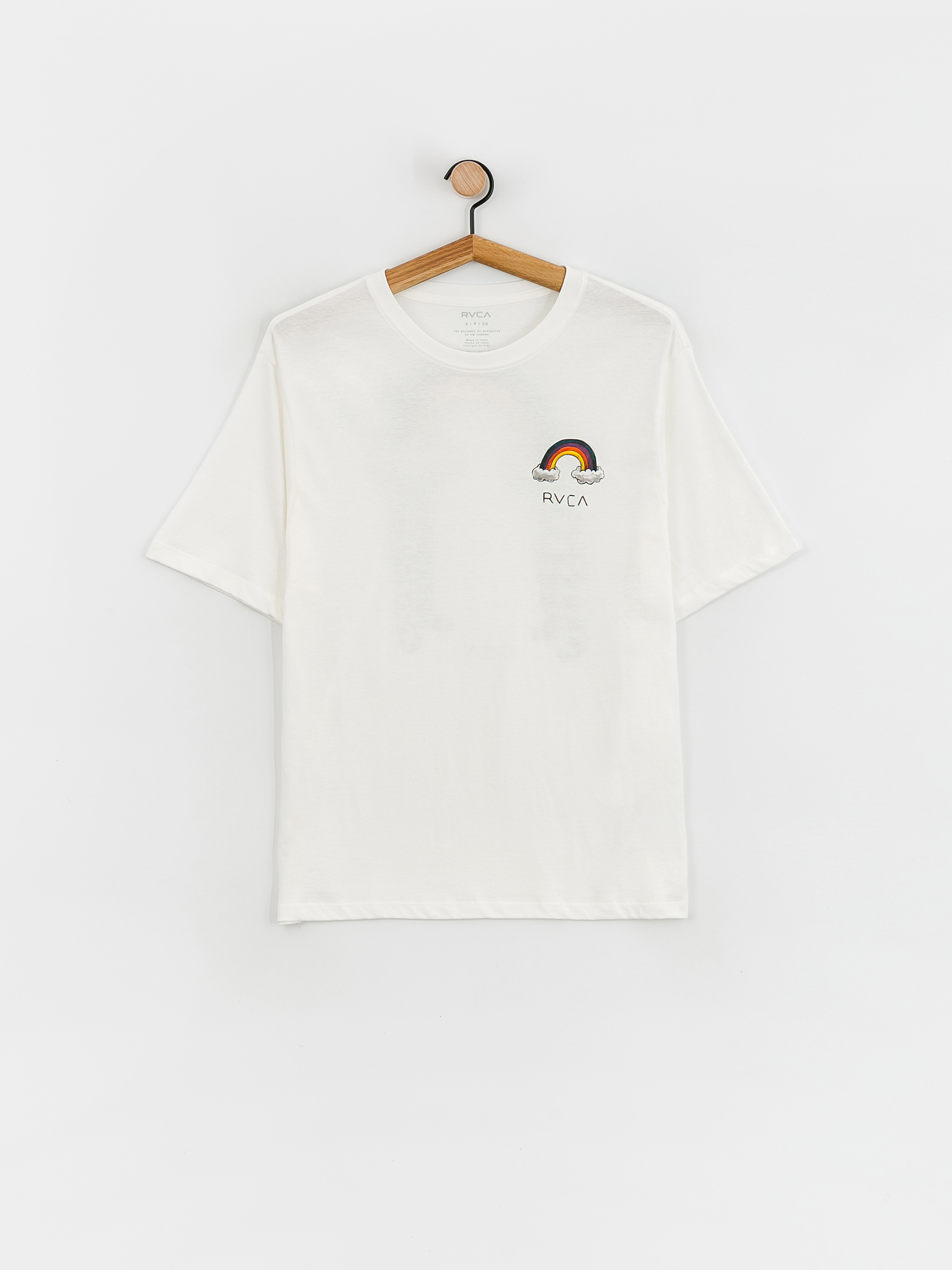 T-shirt RVCA Rainbow Connect Wmn (victoria secrets white)