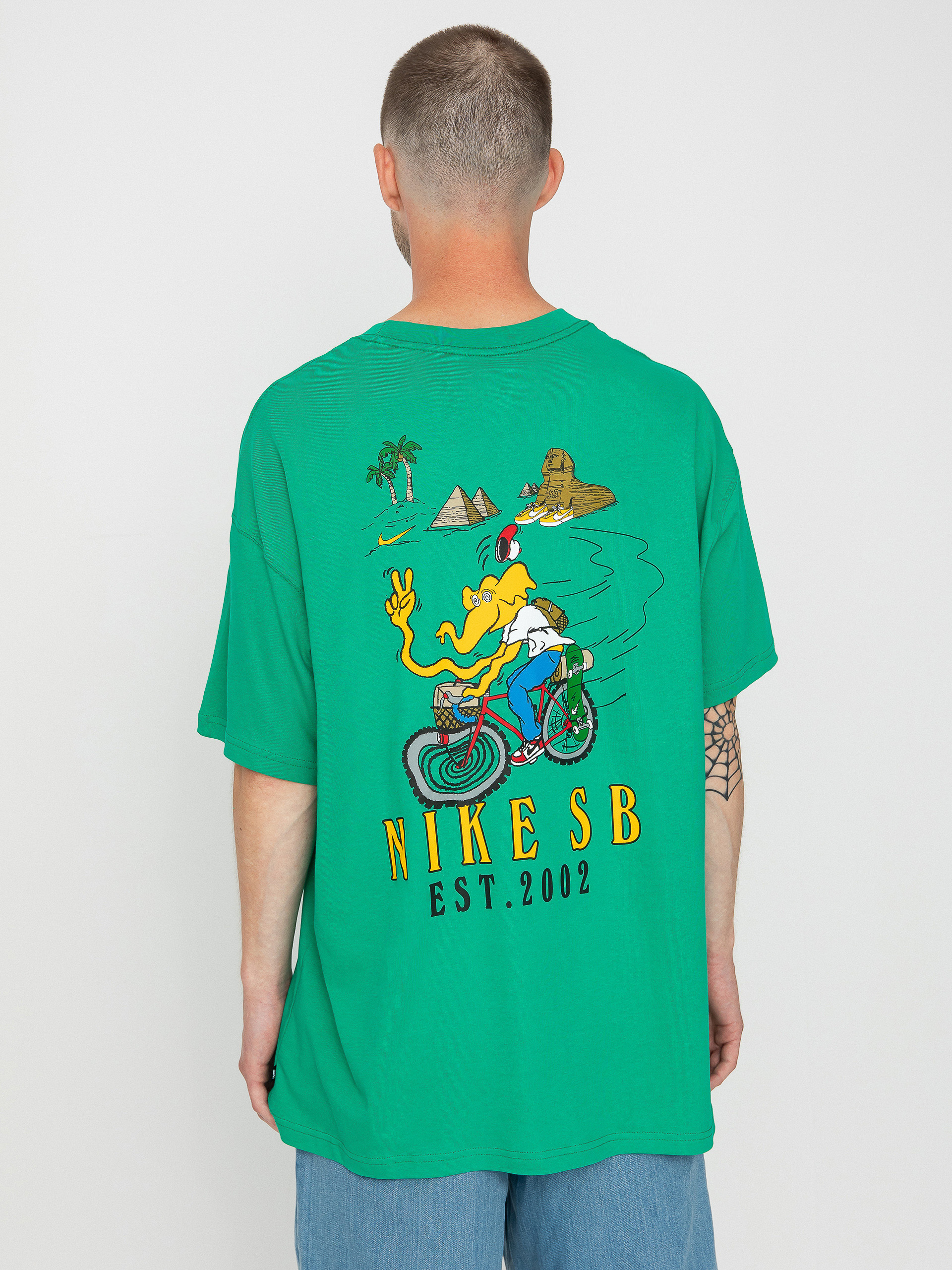 T-shirt Nike SB Bike Day (stadium green)