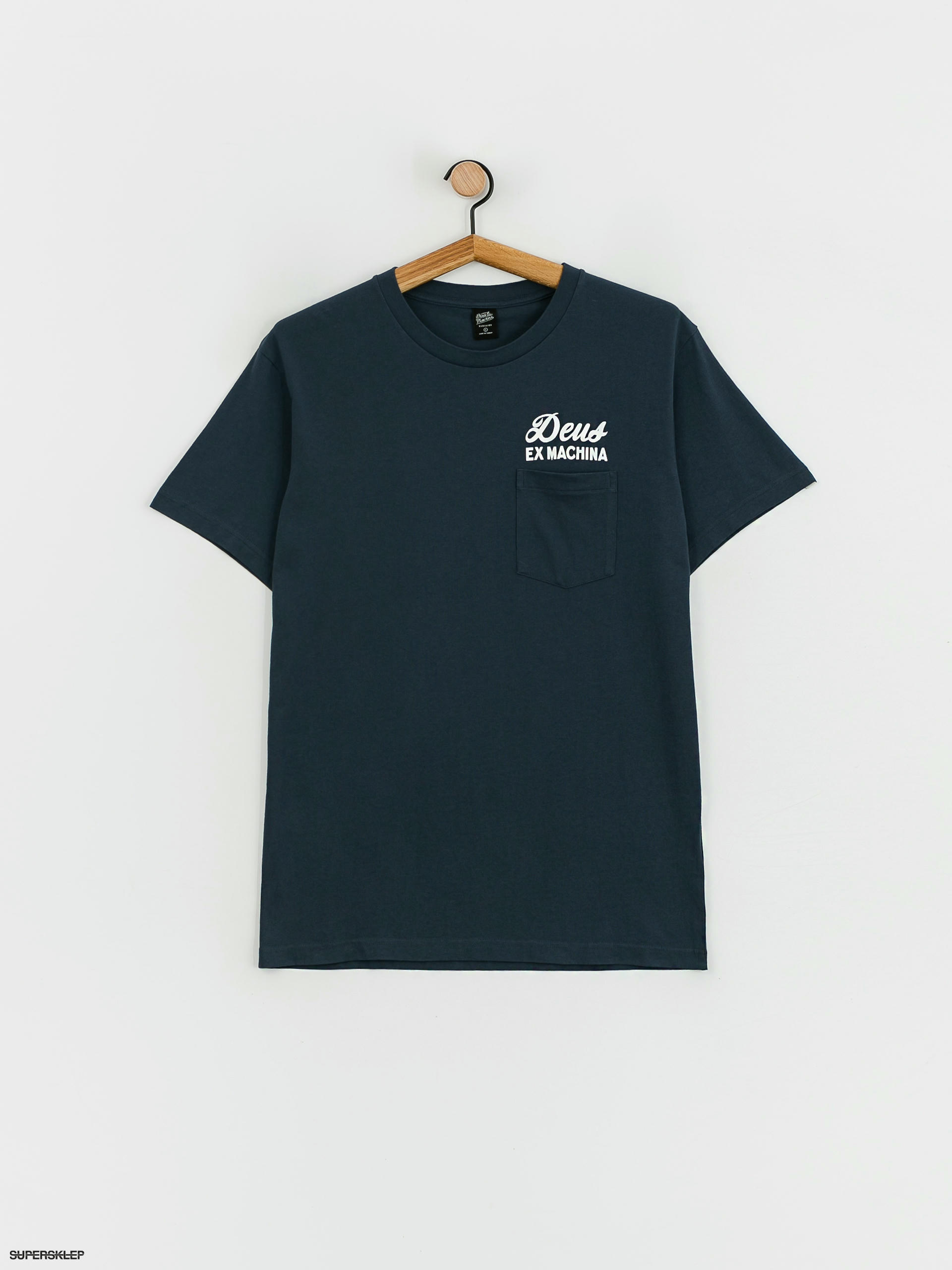 Deus Ex Machina Biarritz Address Pocket T-shirt (navy)
