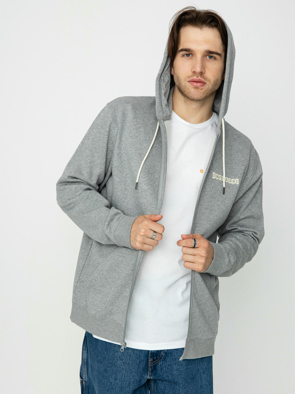 Bluza z kapturem DC Baseline ZHD (medium grey heather)