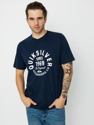 T-shirt Quiksilver Circled Script Front (navy blazer)