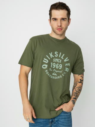 T-shirt Quiksilver Circled Script Front (four leaf clover)