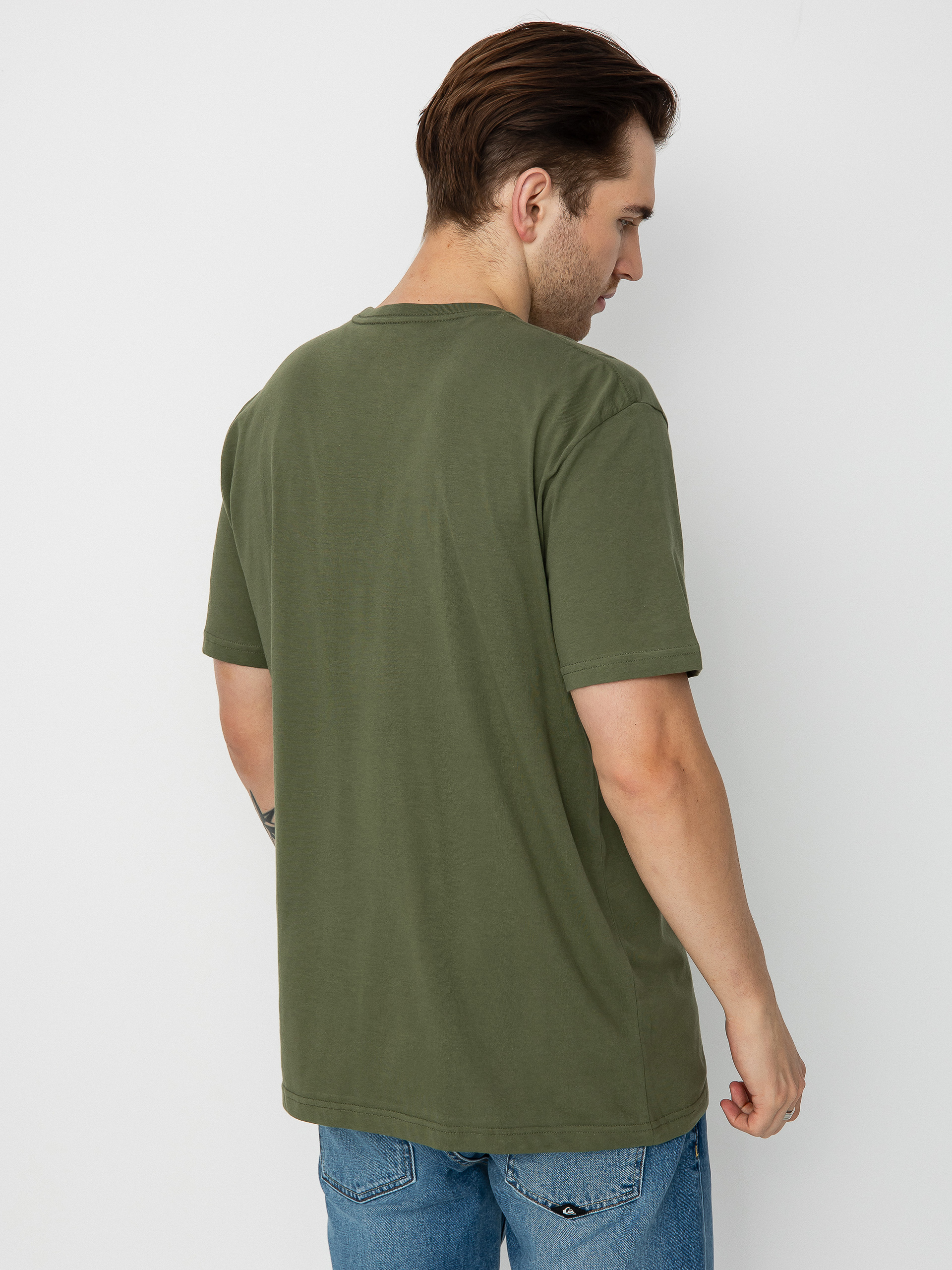 T-shirt Quiksilver Circled Script Front (four leaf clover)