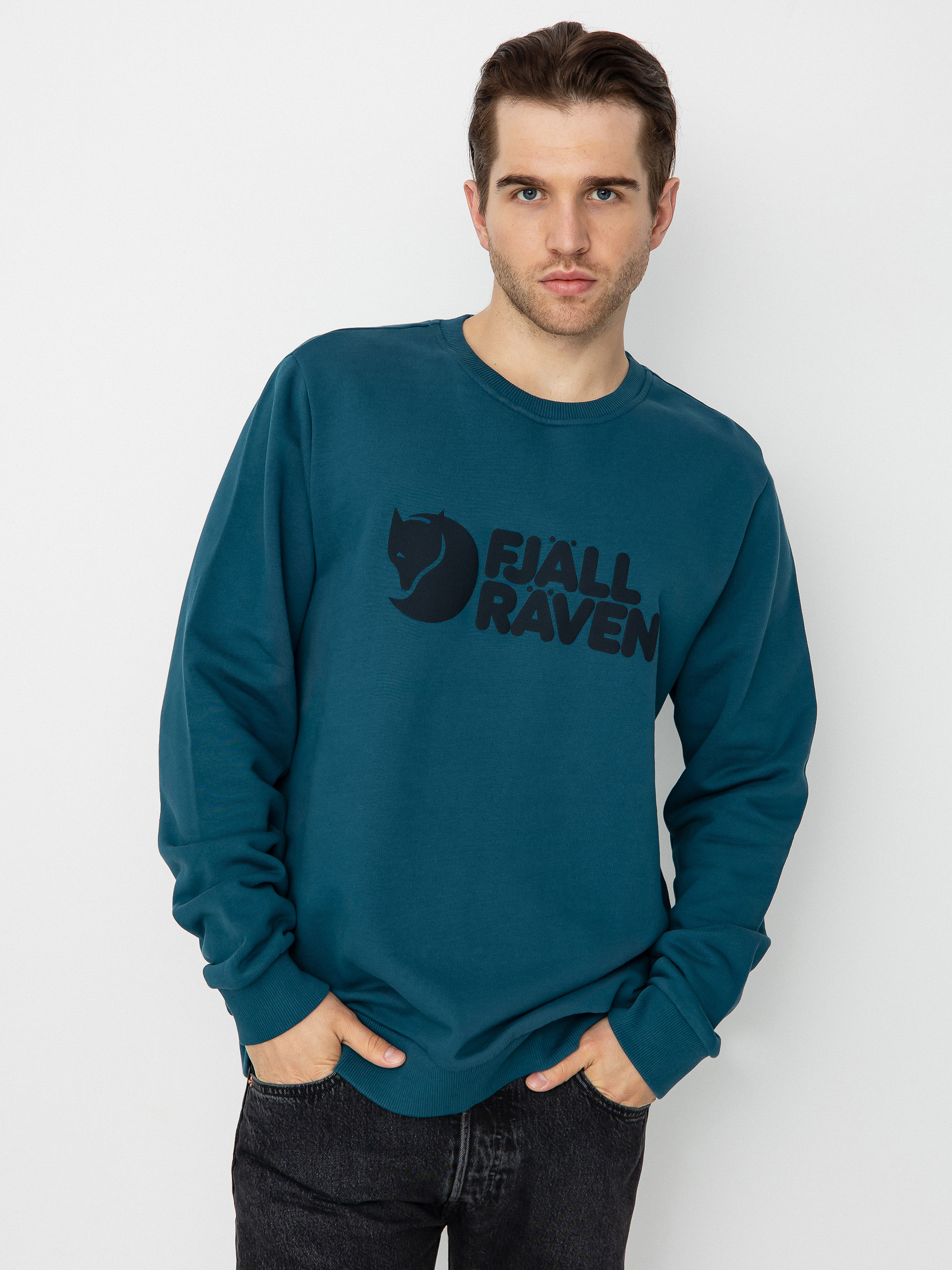 Bluza Fjallraven Logo (deep sea)