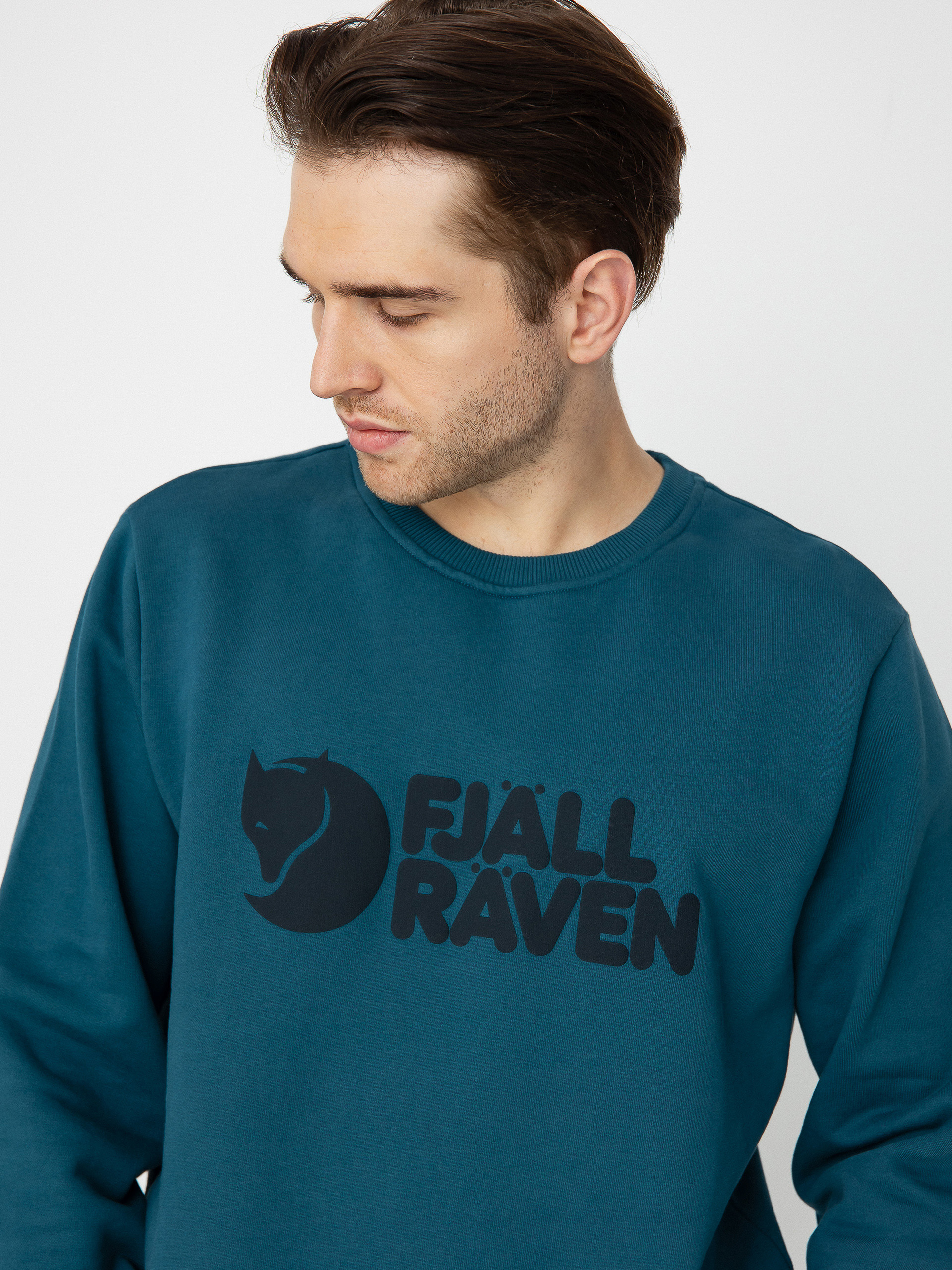 Bluza Fjallraven Logo (deep sea)