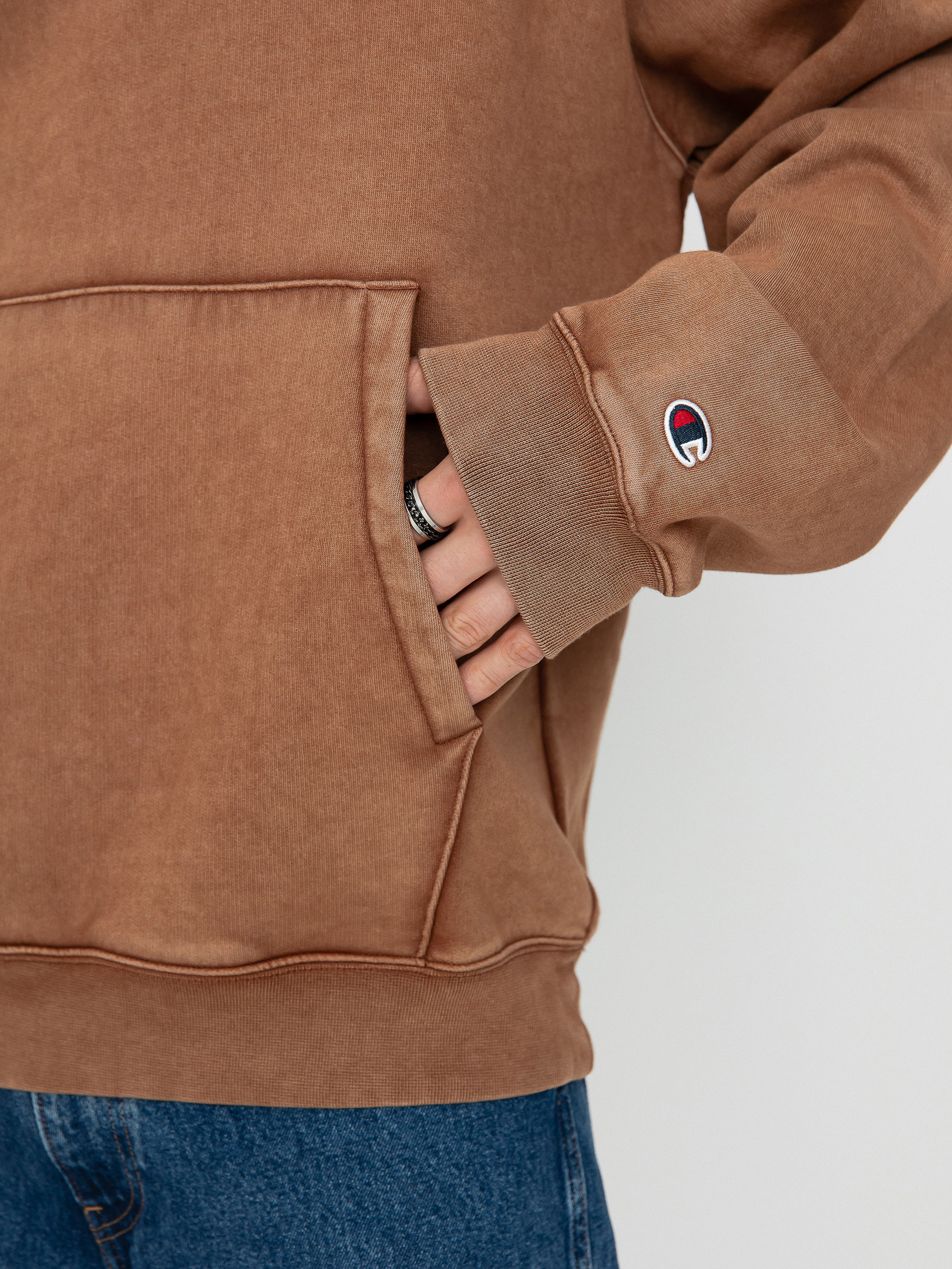 Bluza z kapturem Champion Hooded Sweatshirt 219072 HD (brnt)