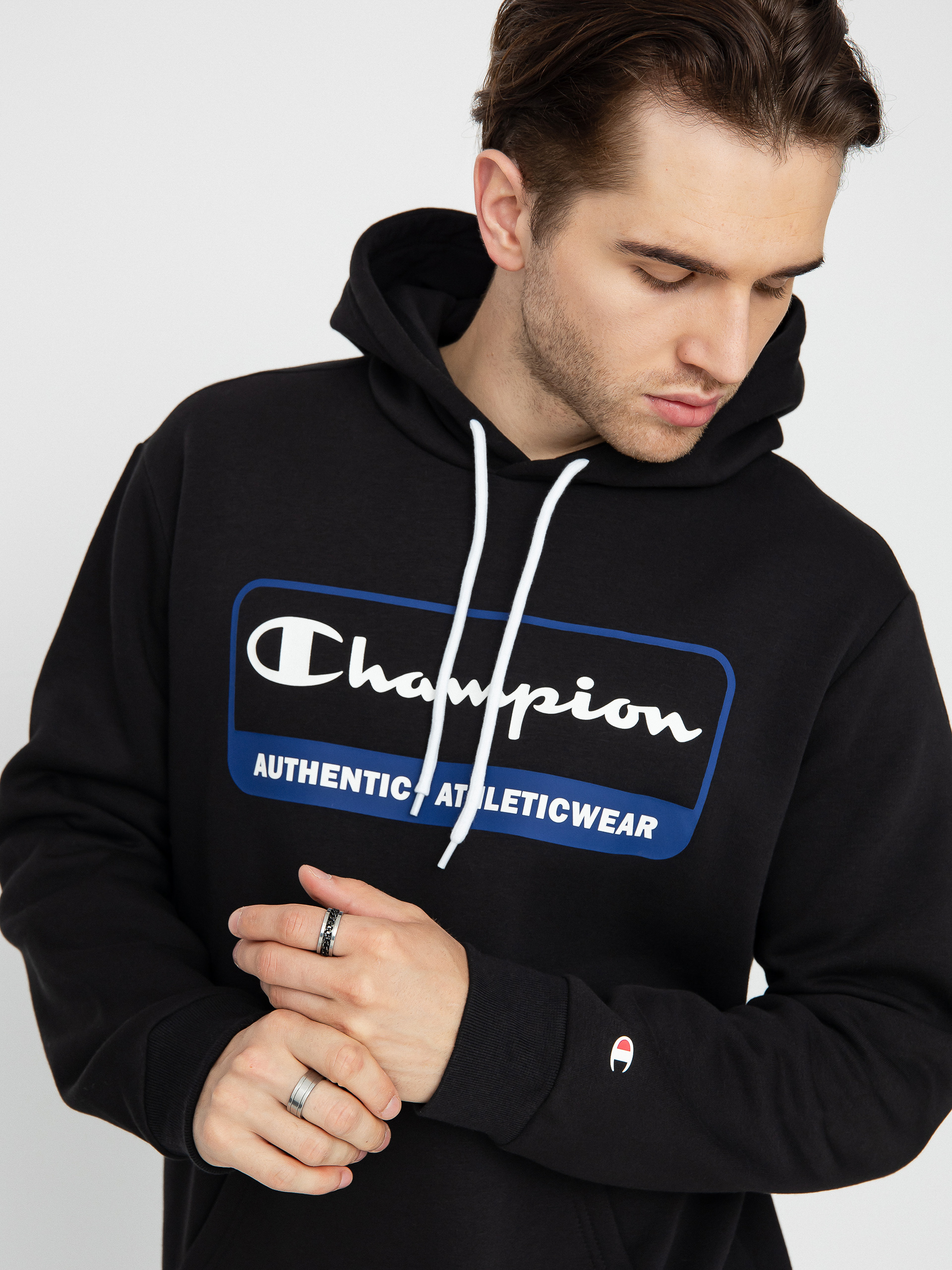 Bluza z kapturem Champion Legacy Hooded Sweatshirt 219161 HD (nbk)