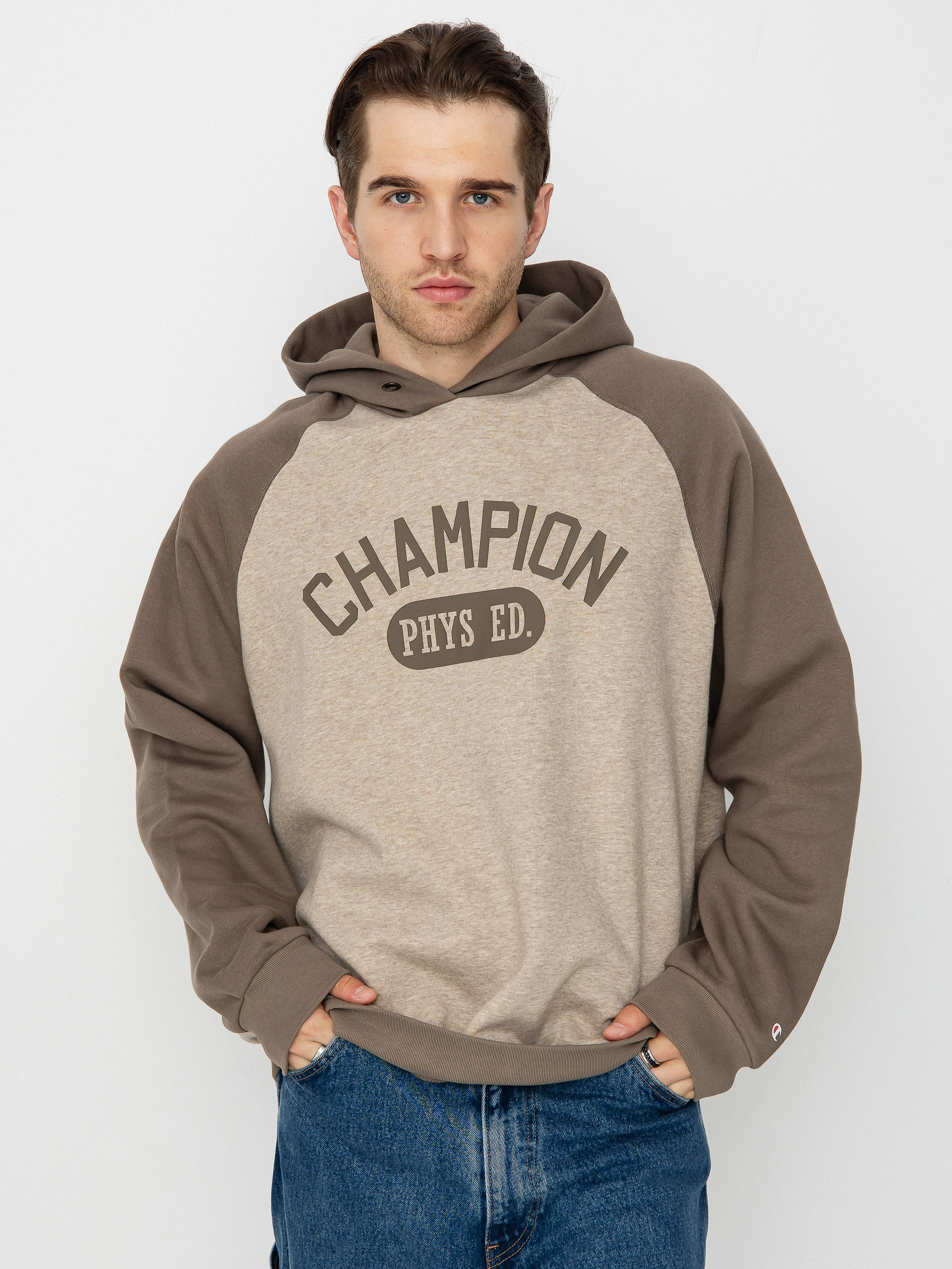Bluza z kapturem Champion Legacy Hooded Sweatshirt 219169 HD (mdnm/lhb)