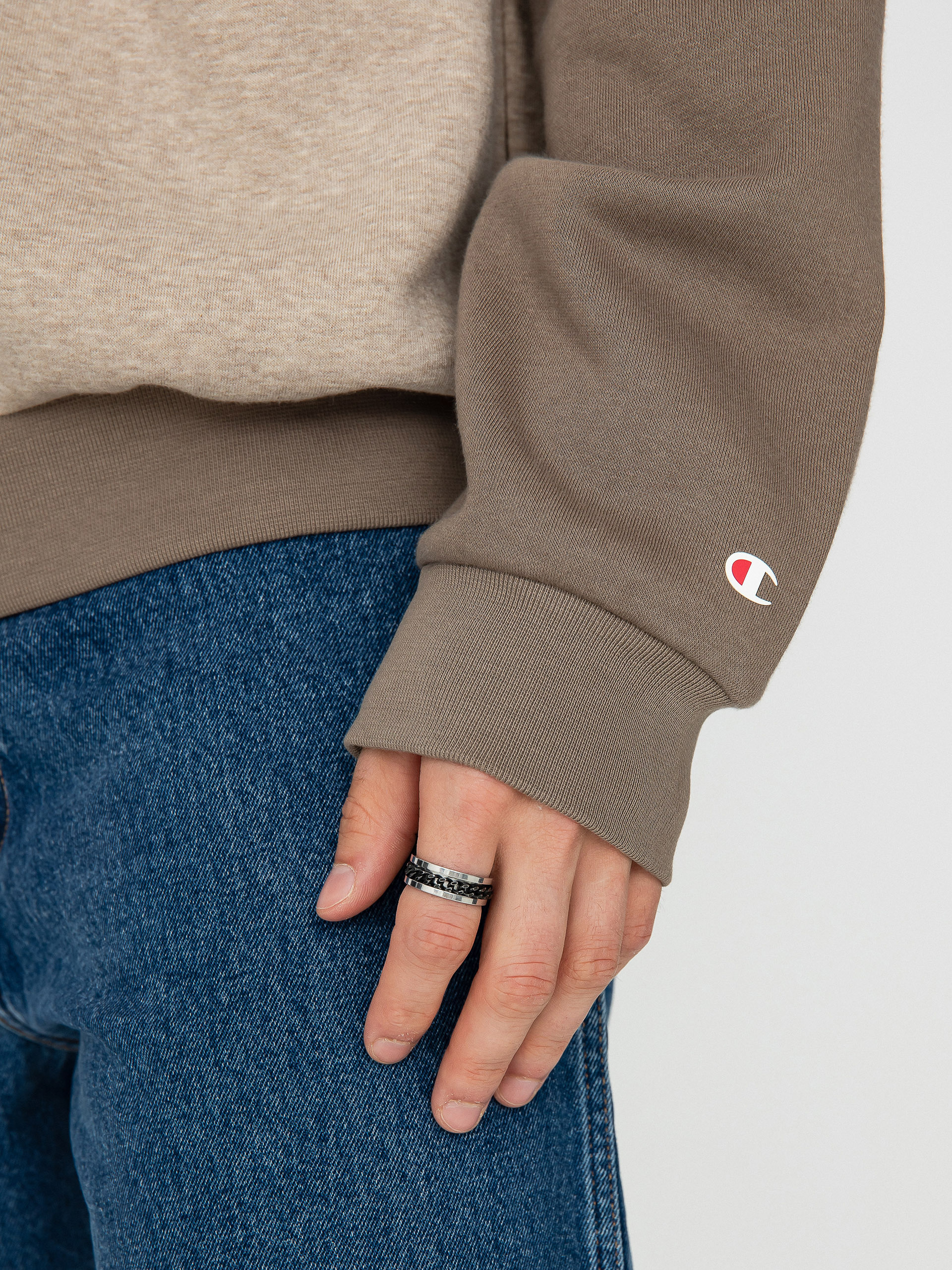 Bluza z kapturem Champion Legacy Hooded Sweatshirt 219169 HD (mdnm/lhb)