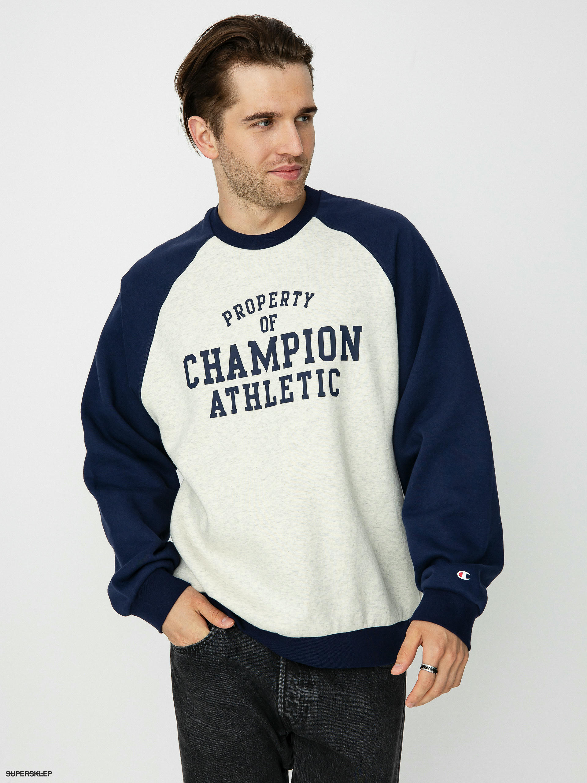 Champion legacy fleece crew sweatshirt online junior