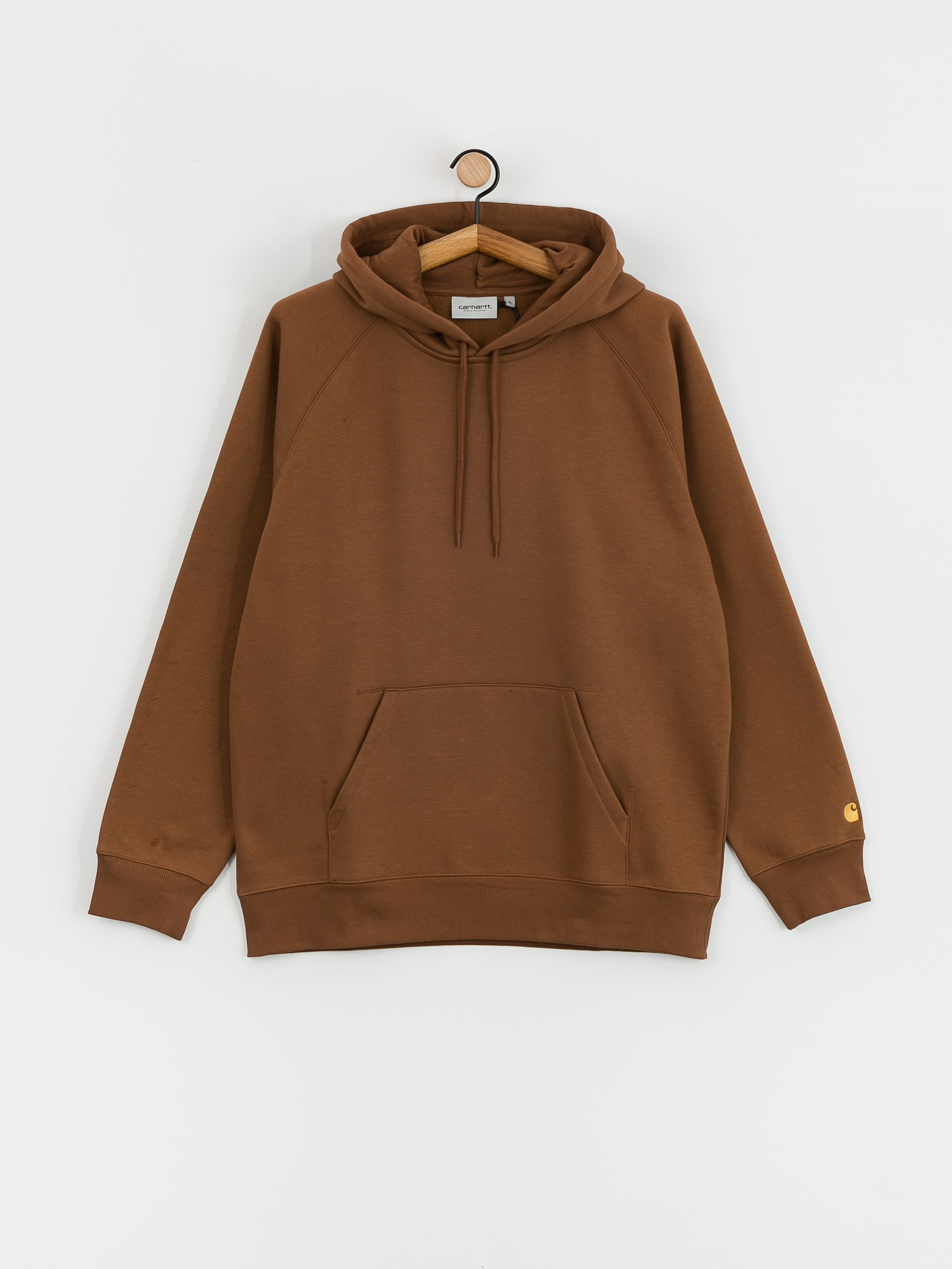 Bluza z kapturem Carhartt WIP Chase HD (tamarind/gold)