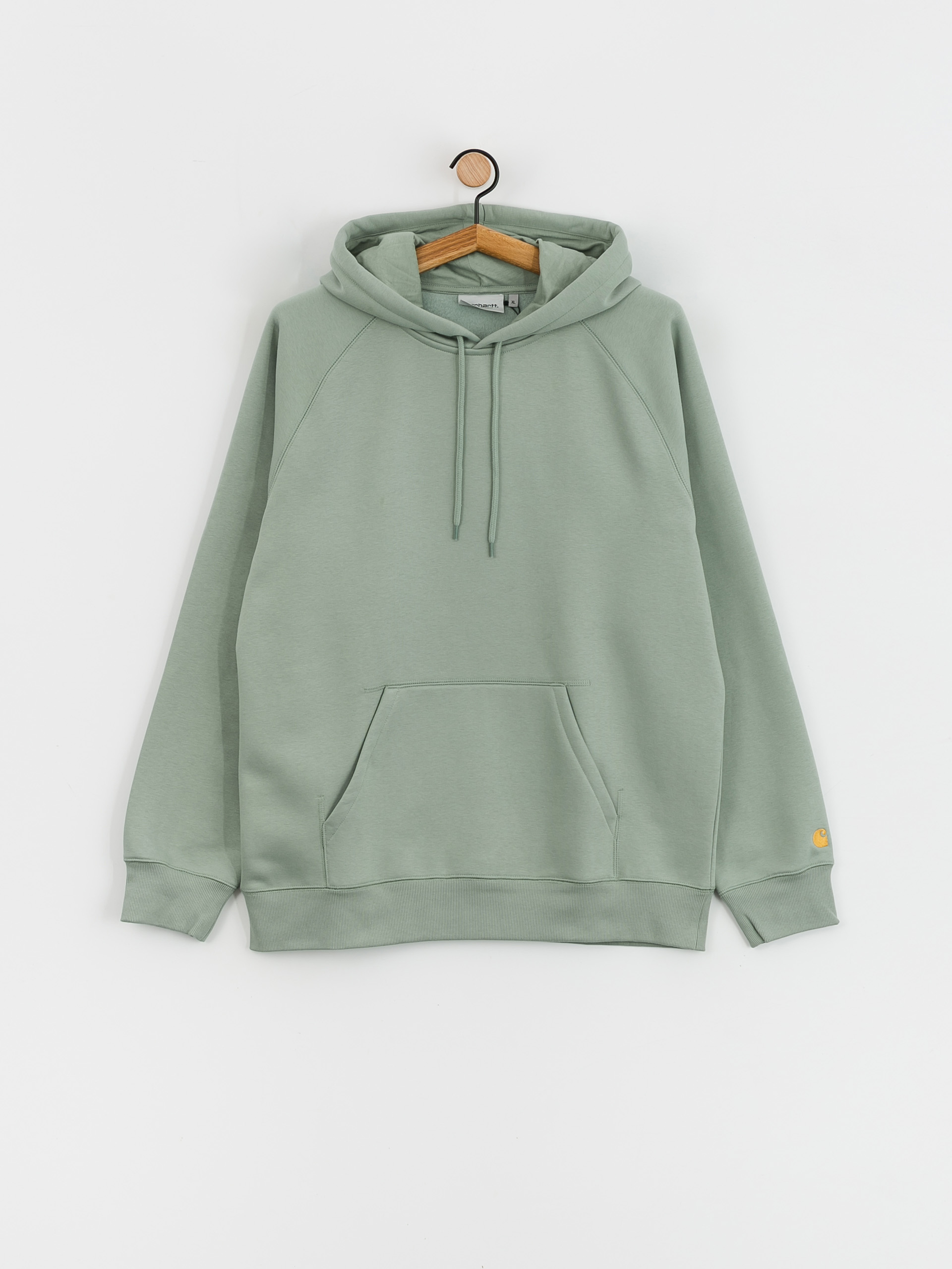 Bluza z kapturem Carhartt WIP Chase HD (glassy teal/gold)