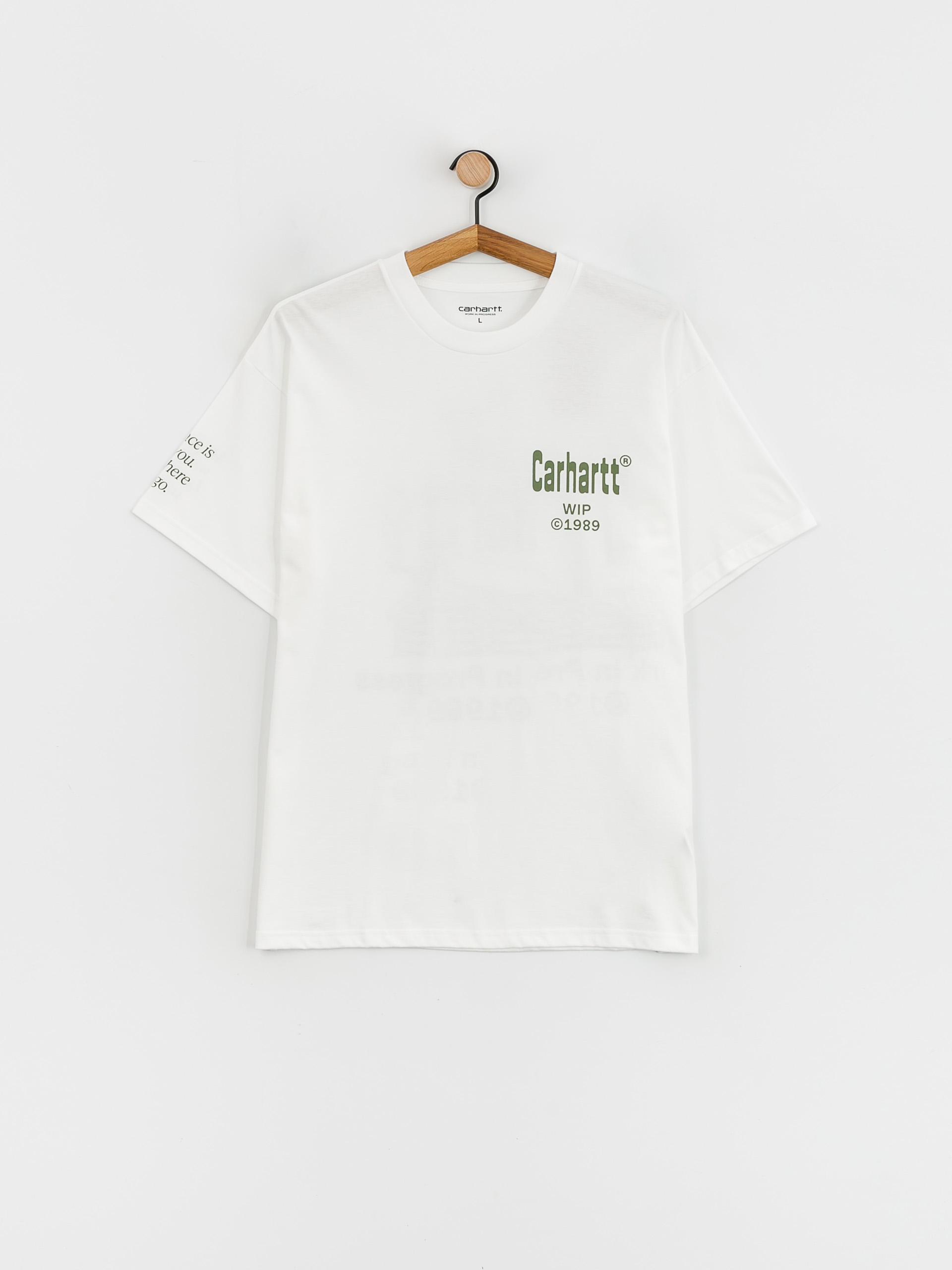 T-shirt Carhartt WIP Home (white/dollar green)